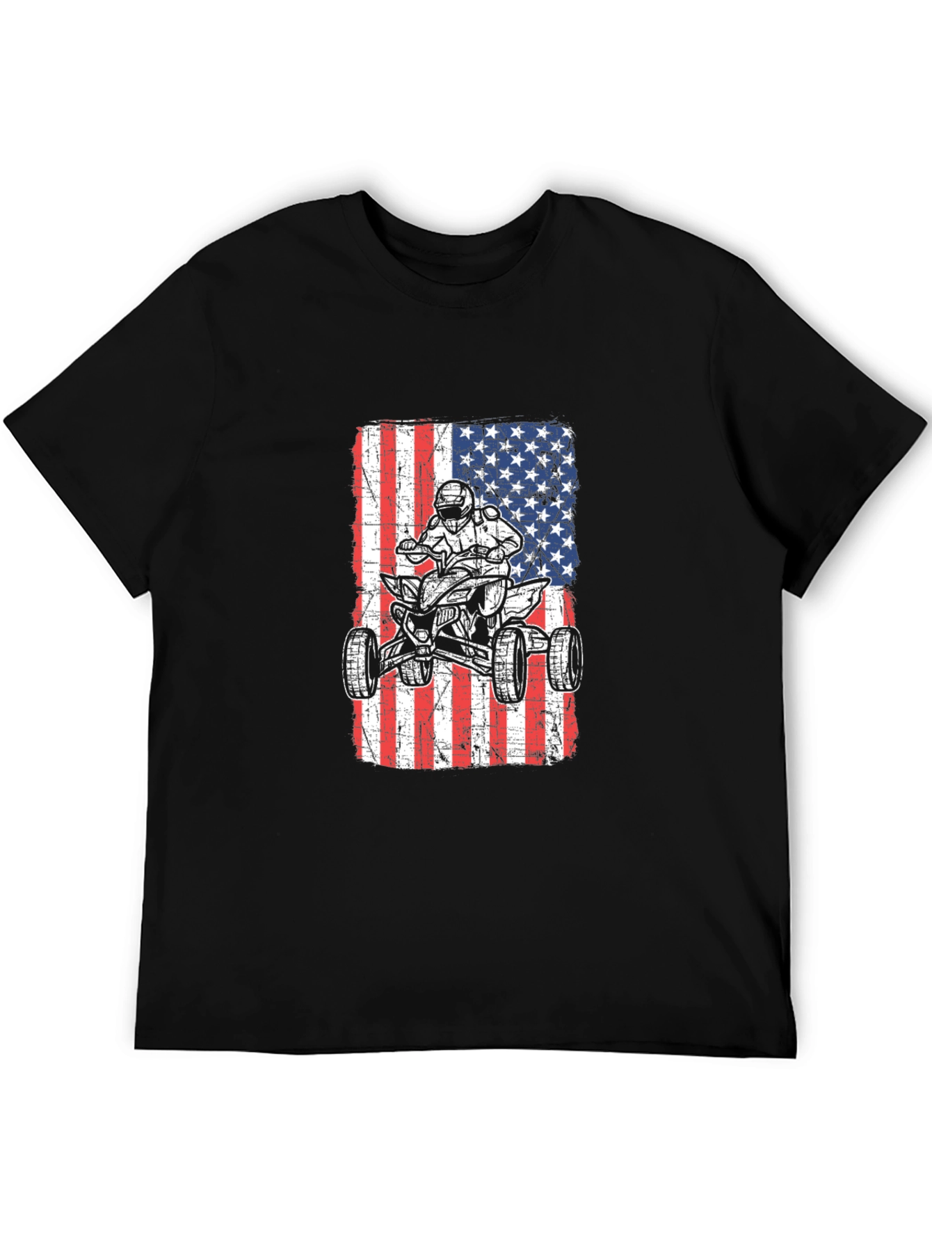 American Flag ATV Rider T-Shirt