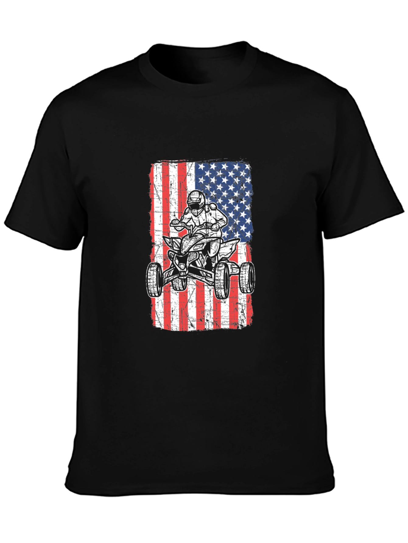 American Flag ATV Rider T-Shirt