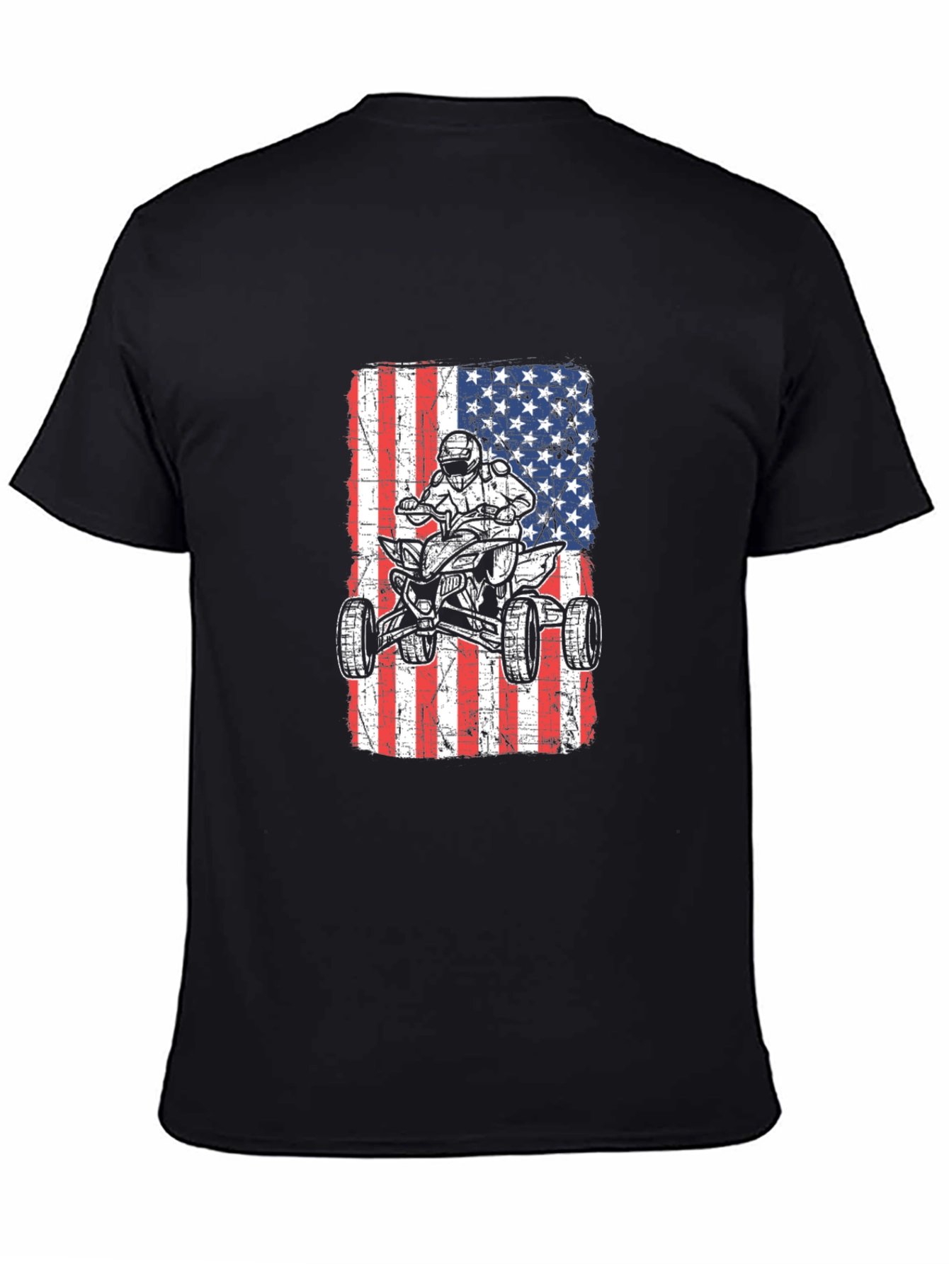 American Flag ATV Rider T-Shirt