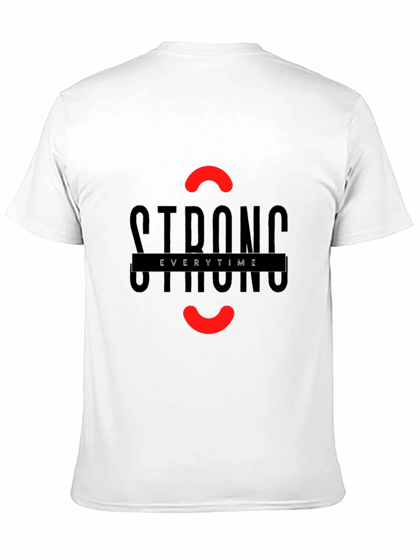 Strong Everytime Graphic Black T-Shirt