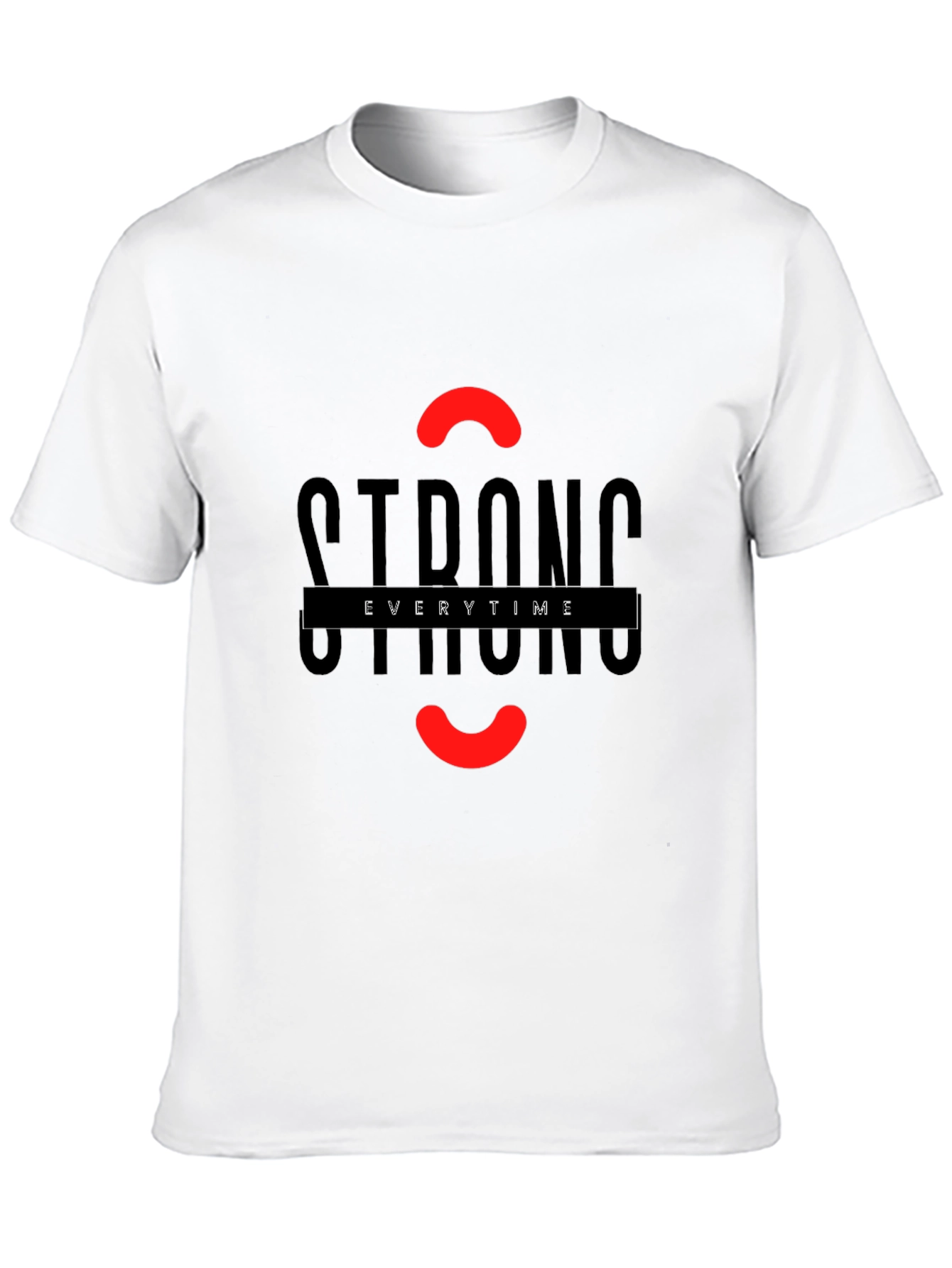 Strong Everytime Graphic Black T-Shirt