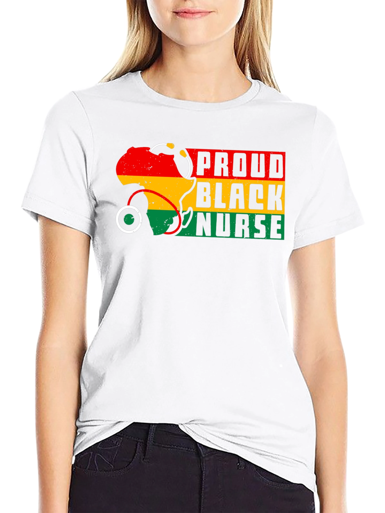 Proud Black Nurse T-Shirt - Unisex Cotton Tee