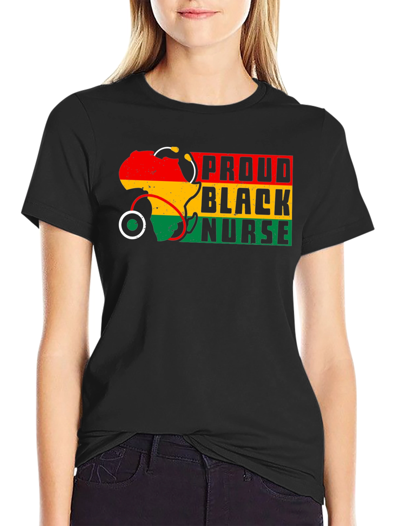 Proud Black Nurse T-Shirt - Unisex Cotton Tee