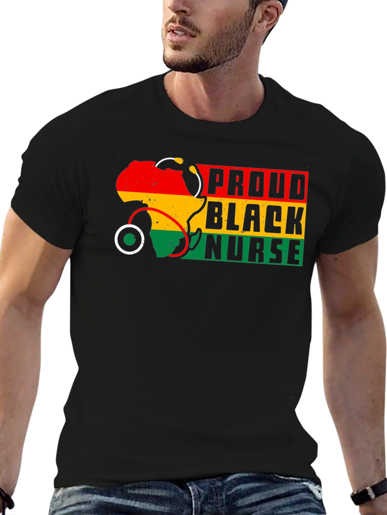Proud Black Nurse T-Shirt - Unisex Cotton Tee
