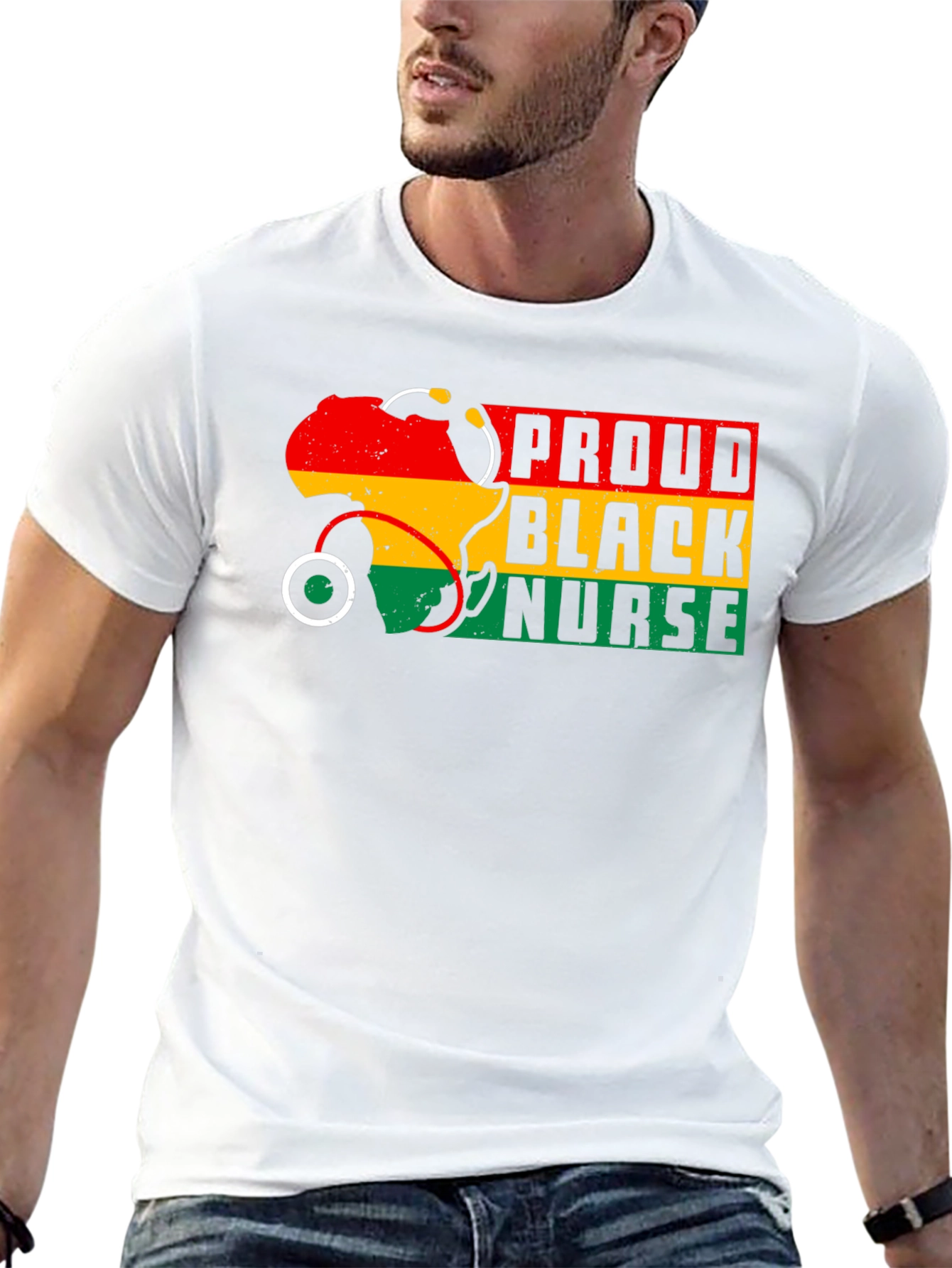 Proud Black Nurse T-Shirt - Unisex Cotton Tee