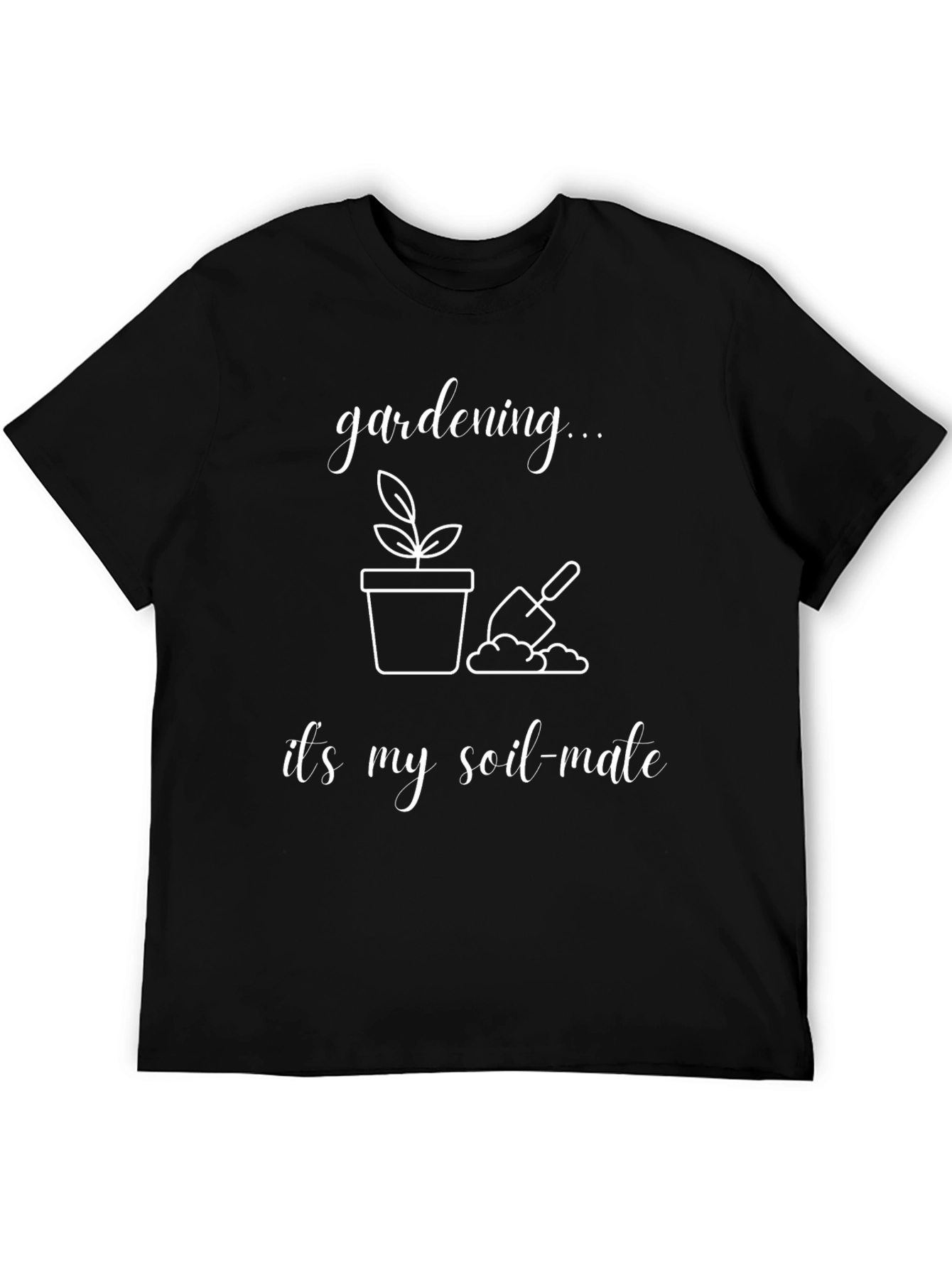 Gardening Soil-Mate Black T-Shirt