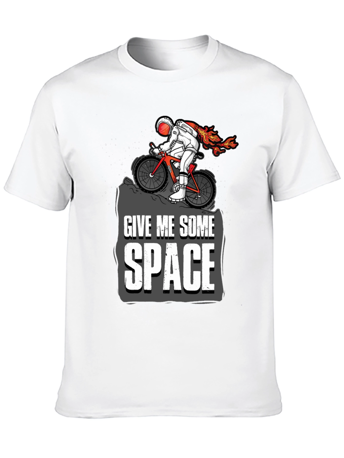 Give Me Some Space Astronaut Biking Graphic Tee