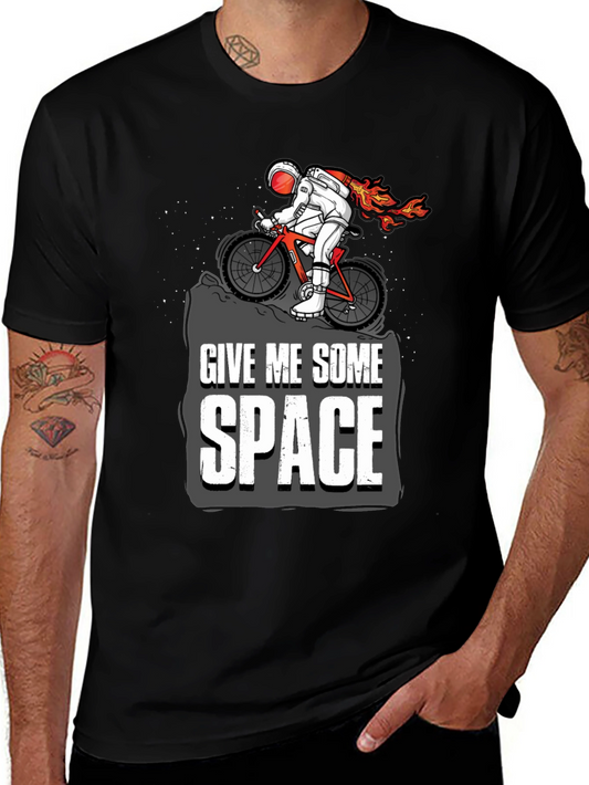 Give Me Some Space Astronaut Biking Graphic Tee