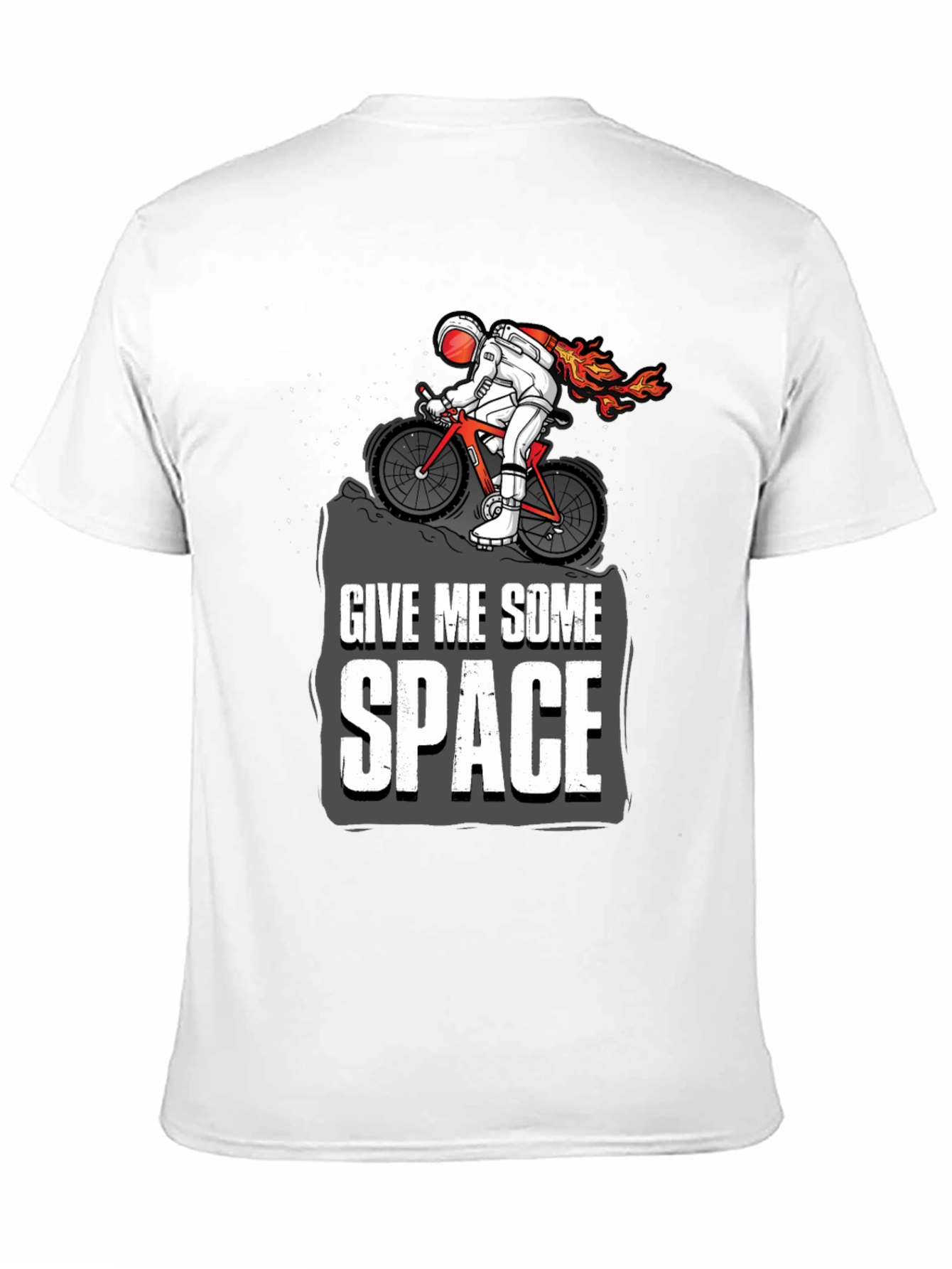 Give Me Some Space Astronaut Biking Graphic Tee