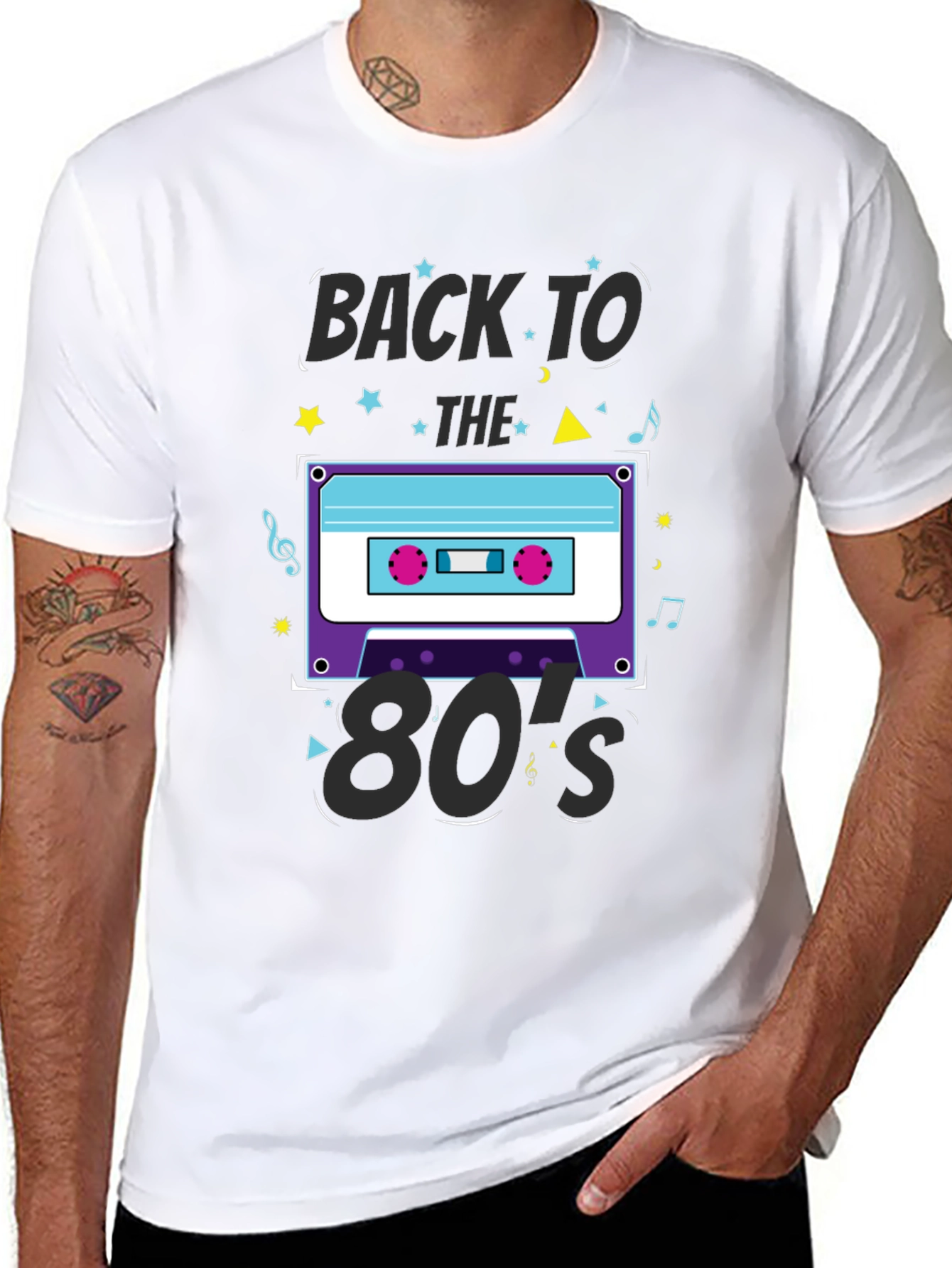 Retro 80s Cassette Tape Graphic T-Shirt