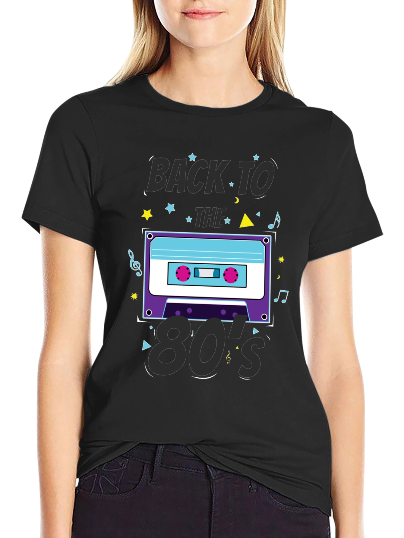 Retro 80s Cassette Tape Graphic T-Shirt