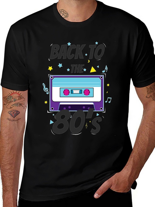 Retro 80s Cassette Tape Graphic T-Shirt