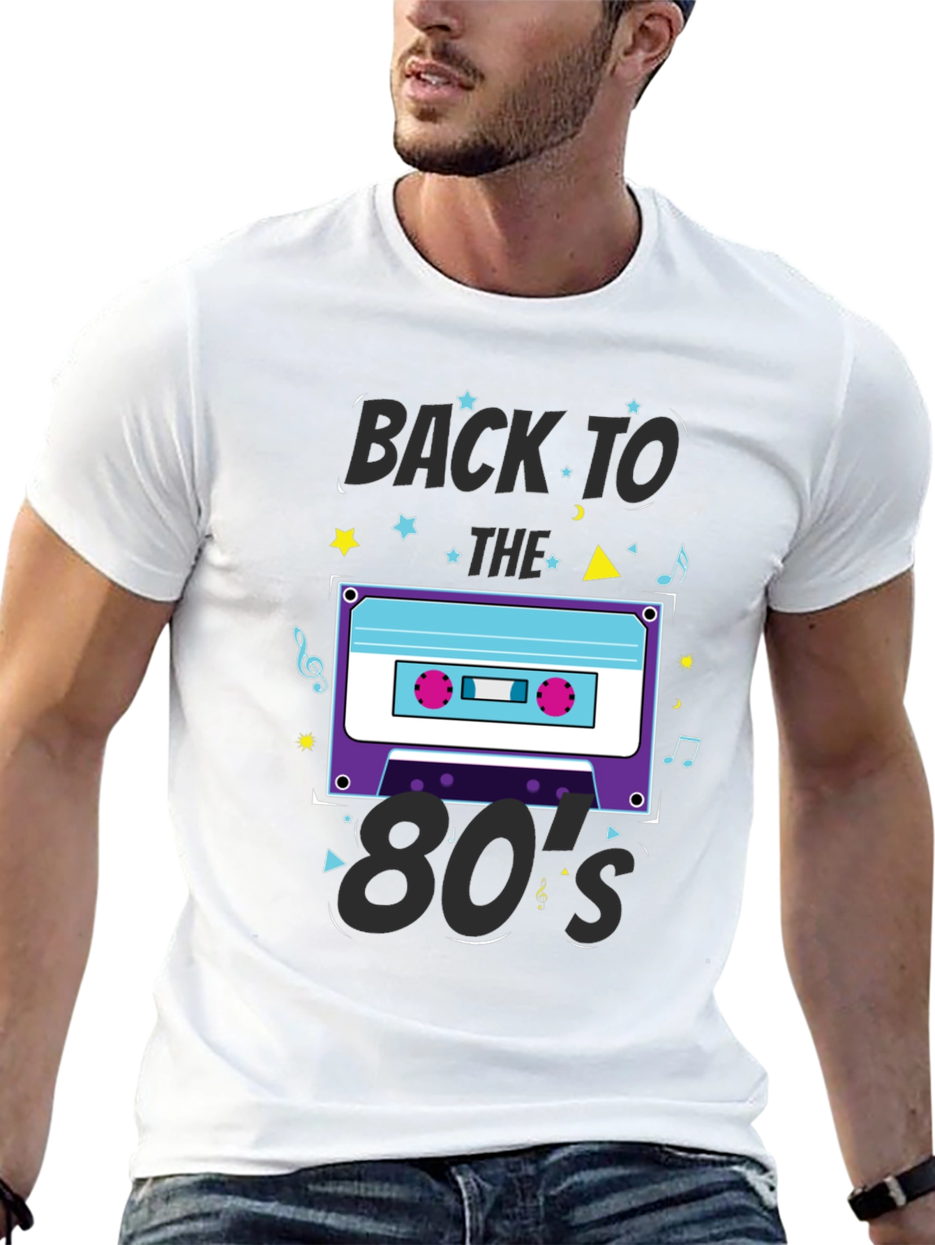 Retro 80s Cassette Tape Graphic T-Shirt