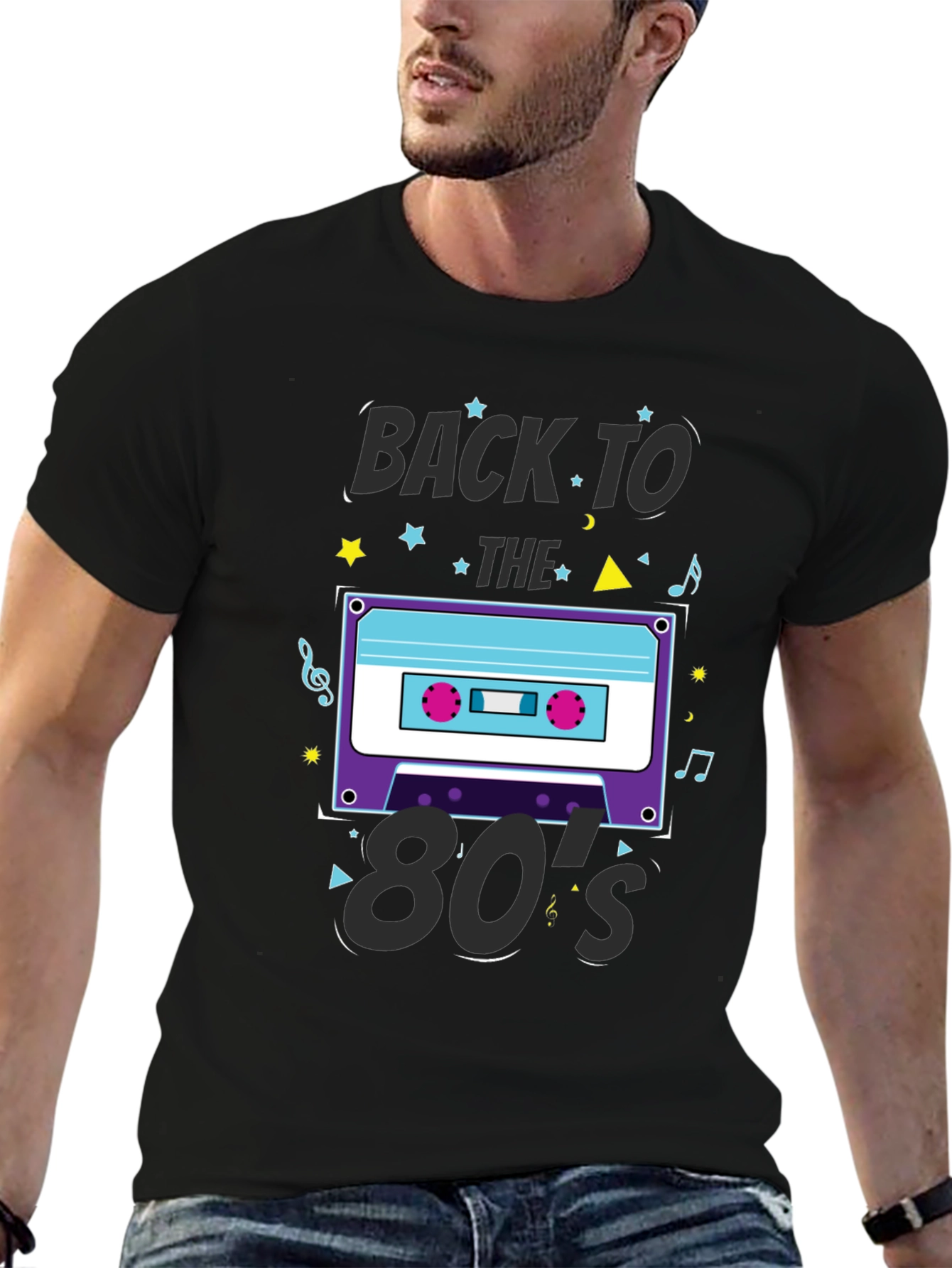 Retro 80s Cassette Tape Graphic T-Shirt