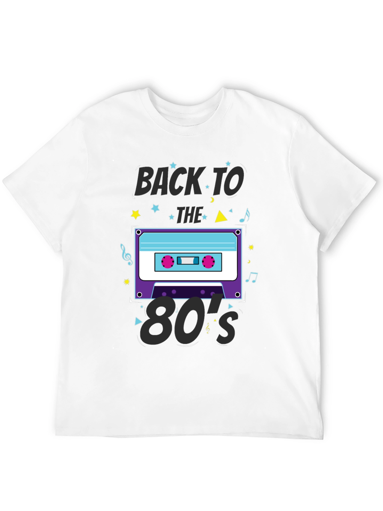 Retro 80s Cassette Tape Graphic T-Shirt