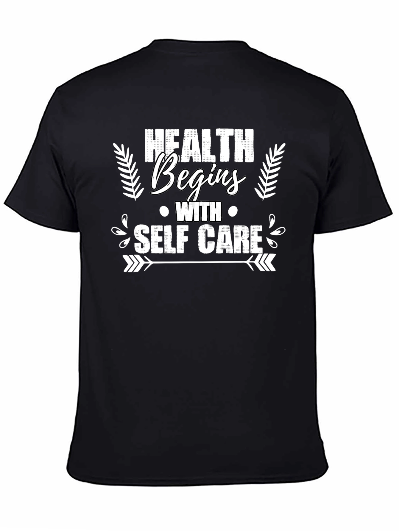 Health Begins With Self Care Graphic Tee