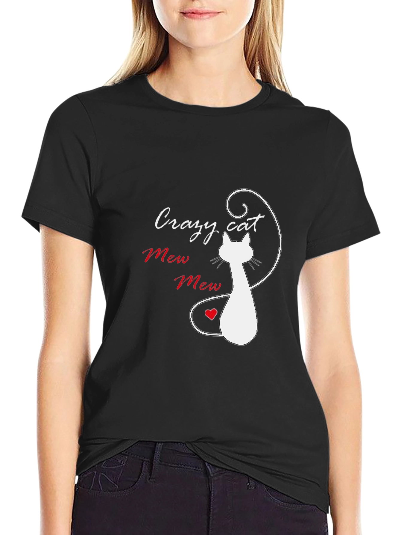 Crazy Cat Mew Mew T-Shirt
