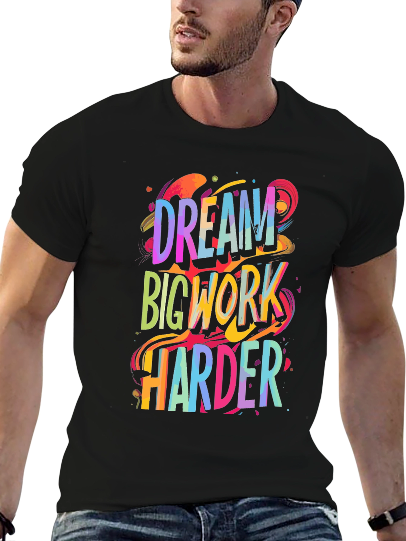 Dream Big Work Harder Graphic Tee