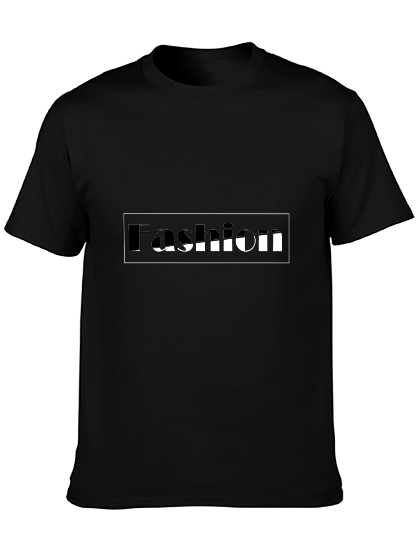 Fashion Tee - Black Cotton Blend