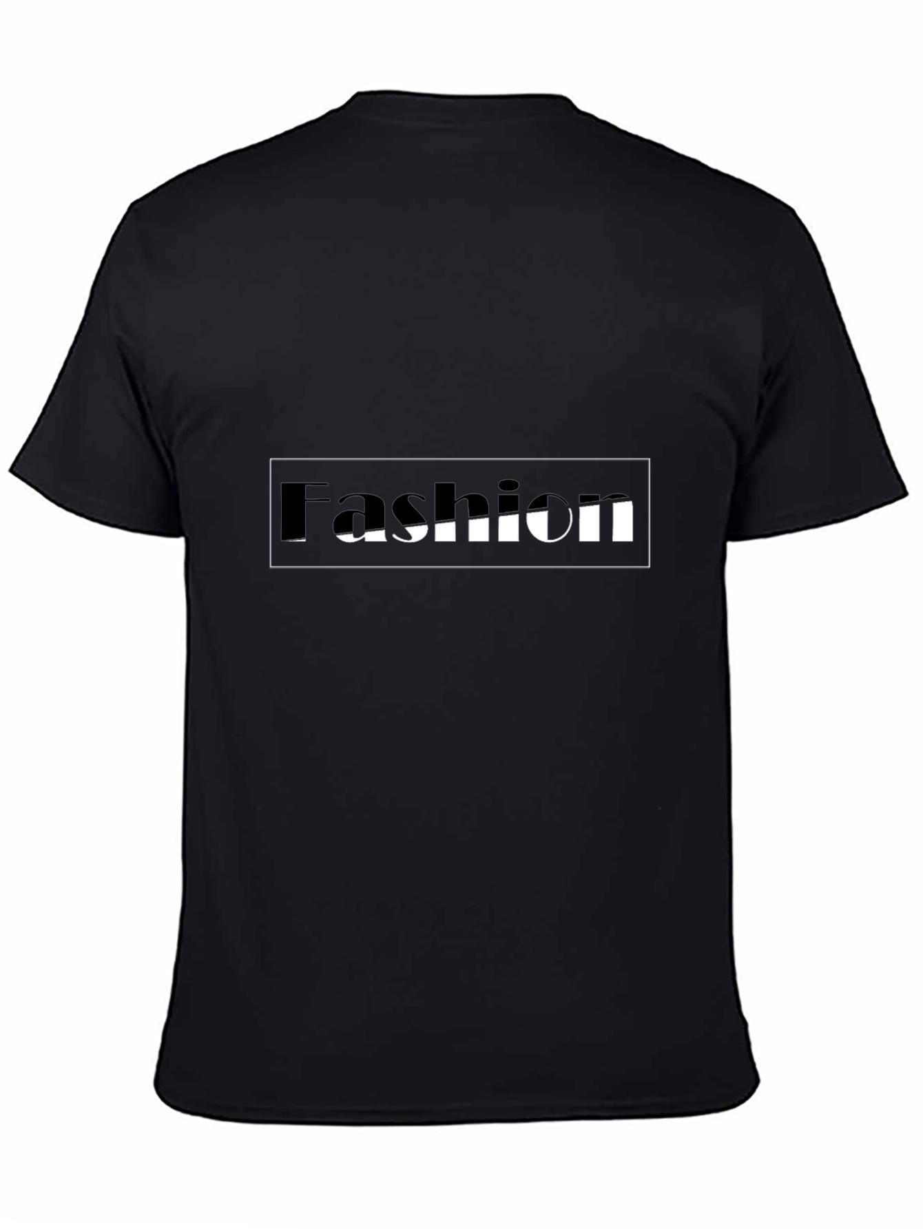 Fashion Tee - Black Cotton Blend
