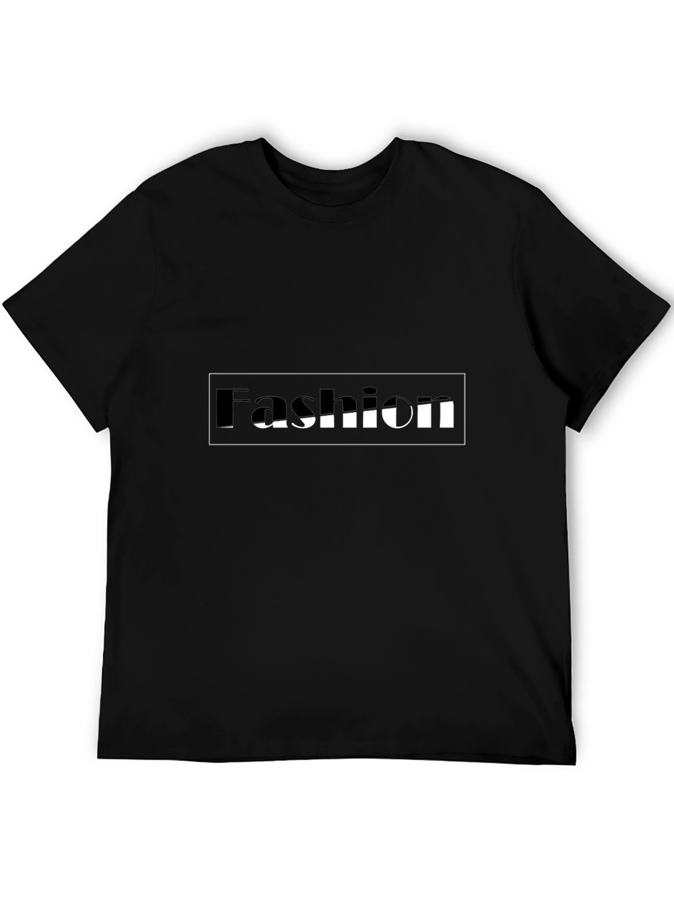 Fashion Tee - Black Cotton Blend