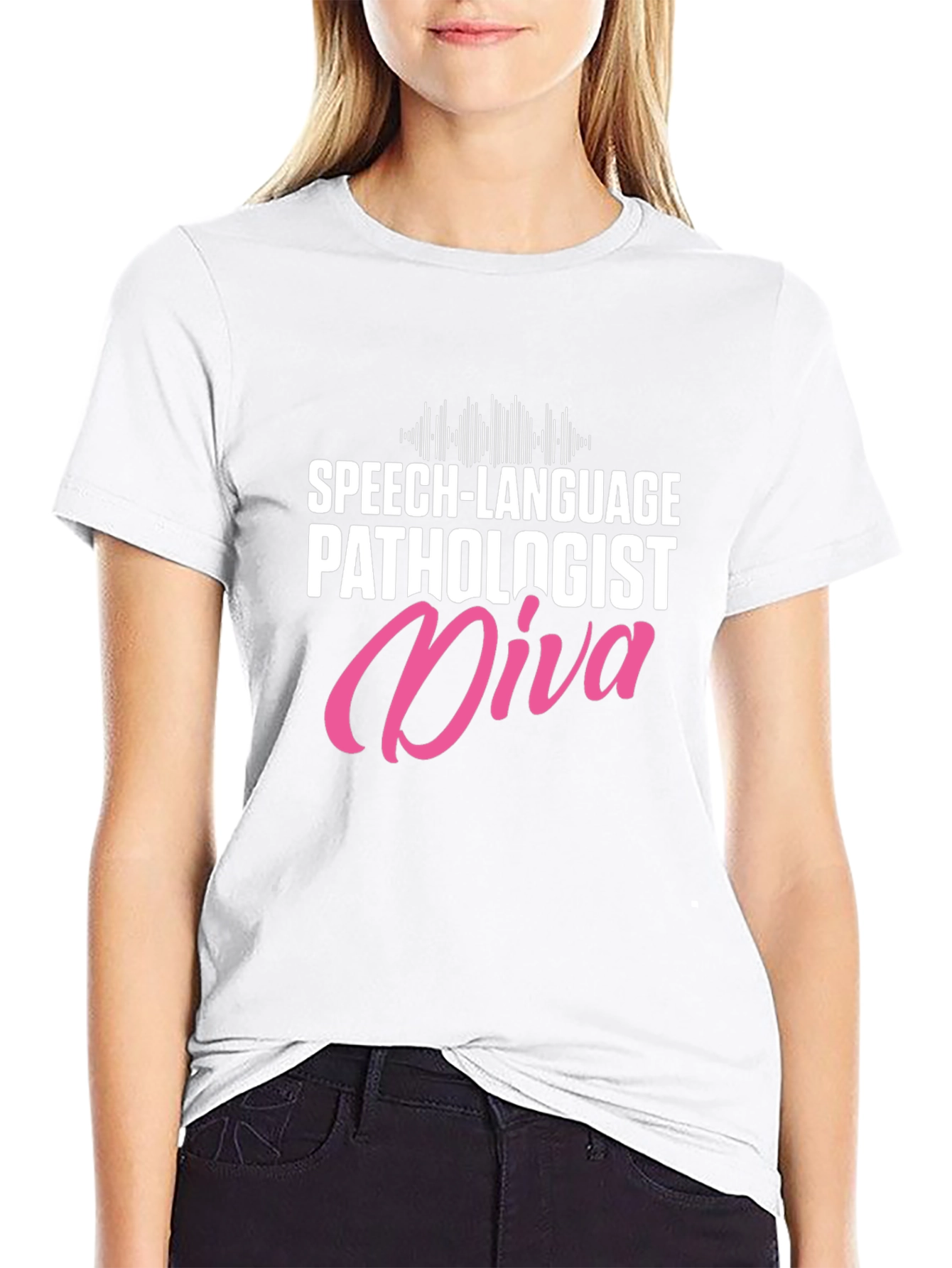 Speech Language Pathologist Diva Black T-Shirt