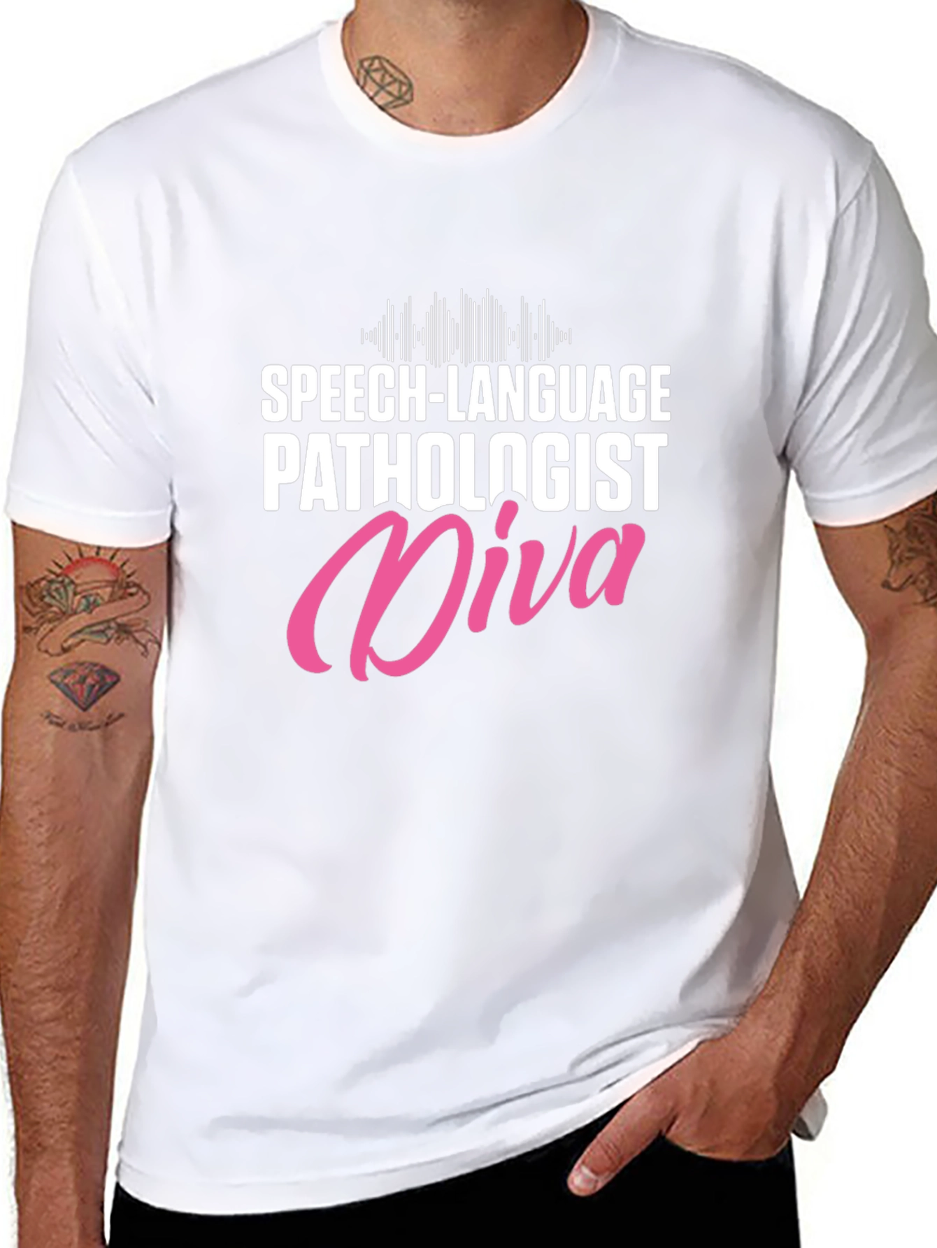 Speech Language Pathologist Diva Black T-Shirt
