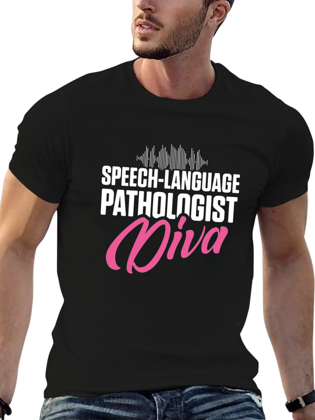 Speech Language Pathologist Diva Black T-Shirt