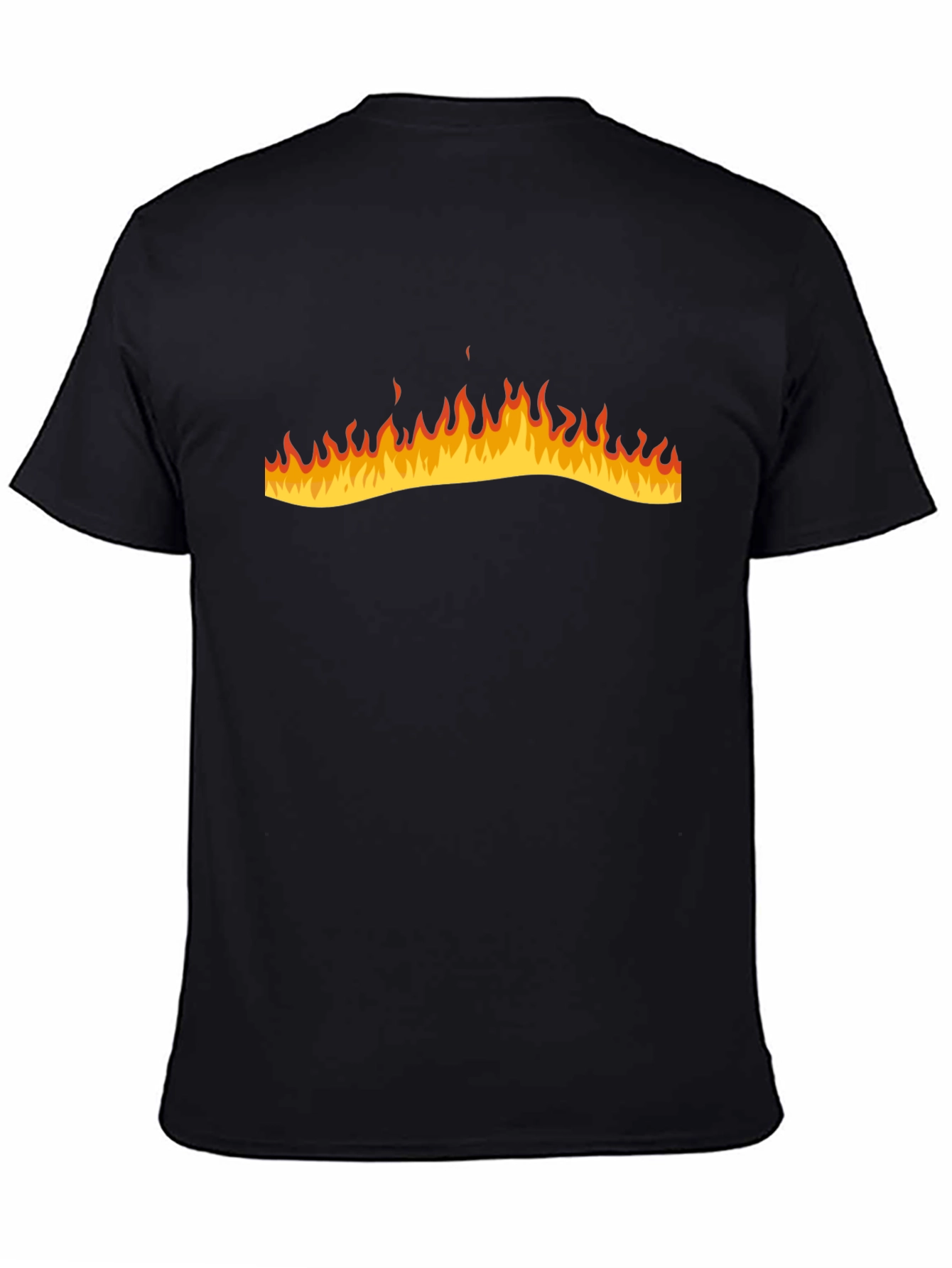 Flame Graphic Black T-Shirt - Stylish and Bold