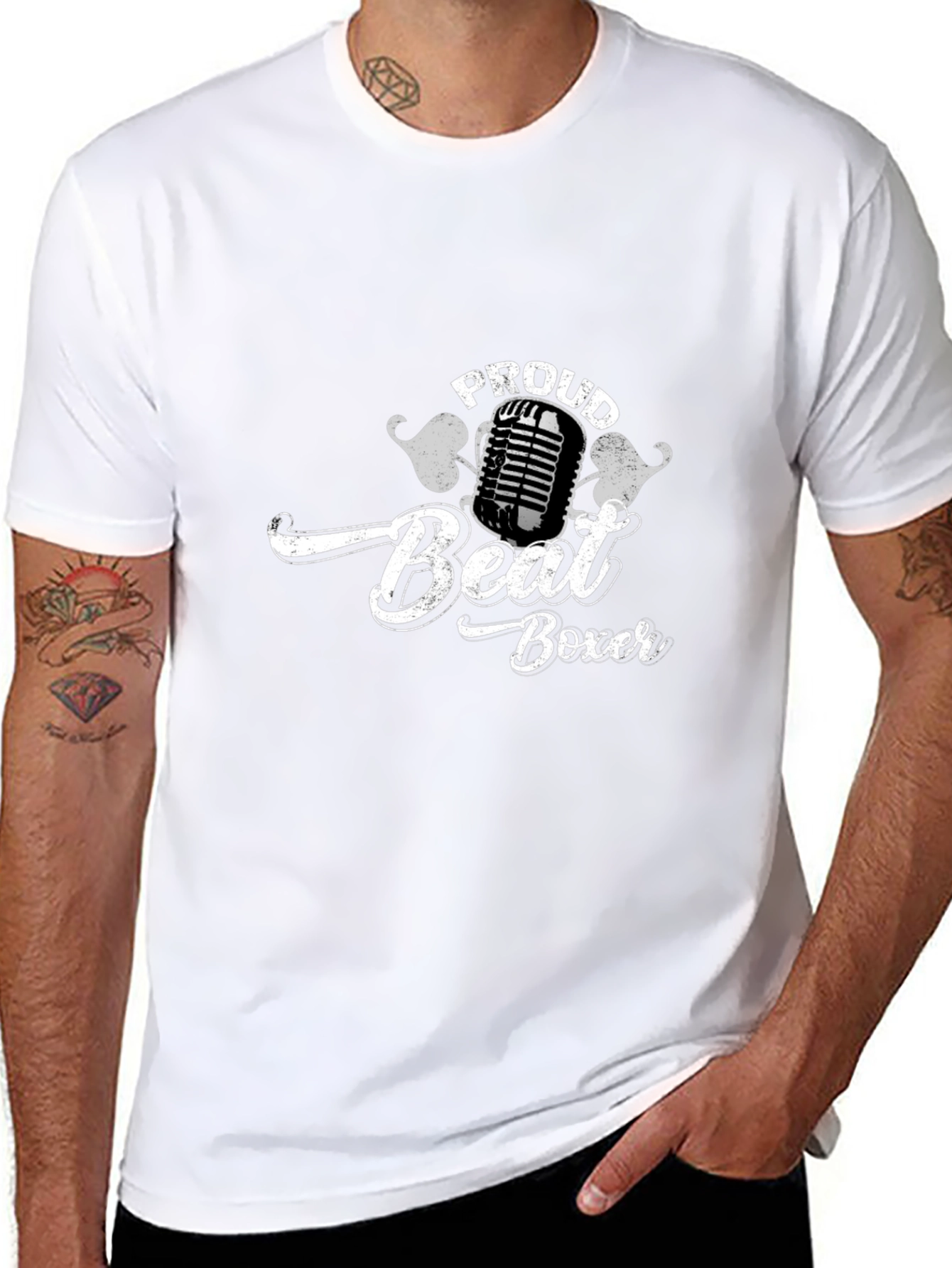 Proud Beat Boxer Black T-Shirt - Music Lover Tee