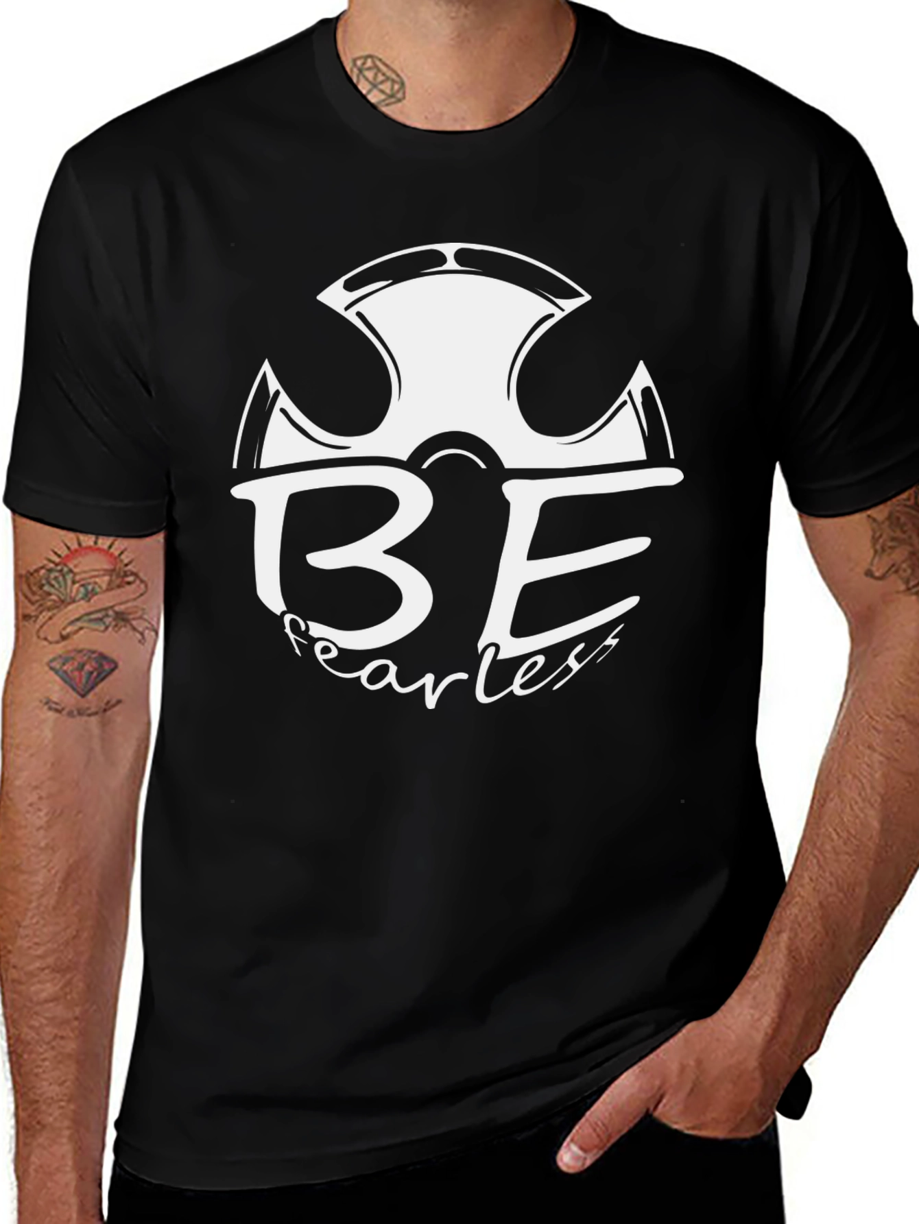 Be Fearless Graphic T-Shirt - Classic Black Tee