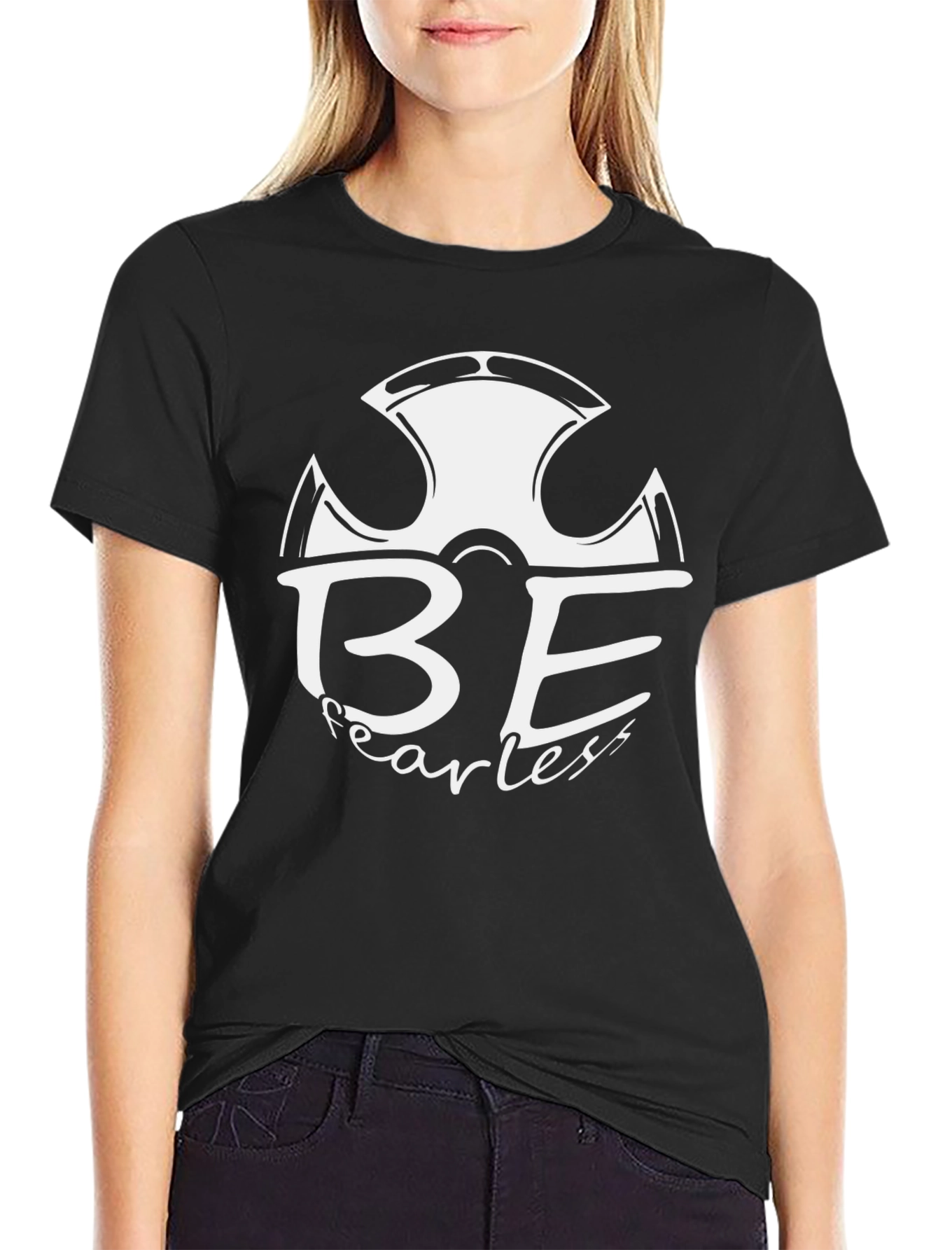 Be Fearless Graphic T-Shirt - Classic Black Tee