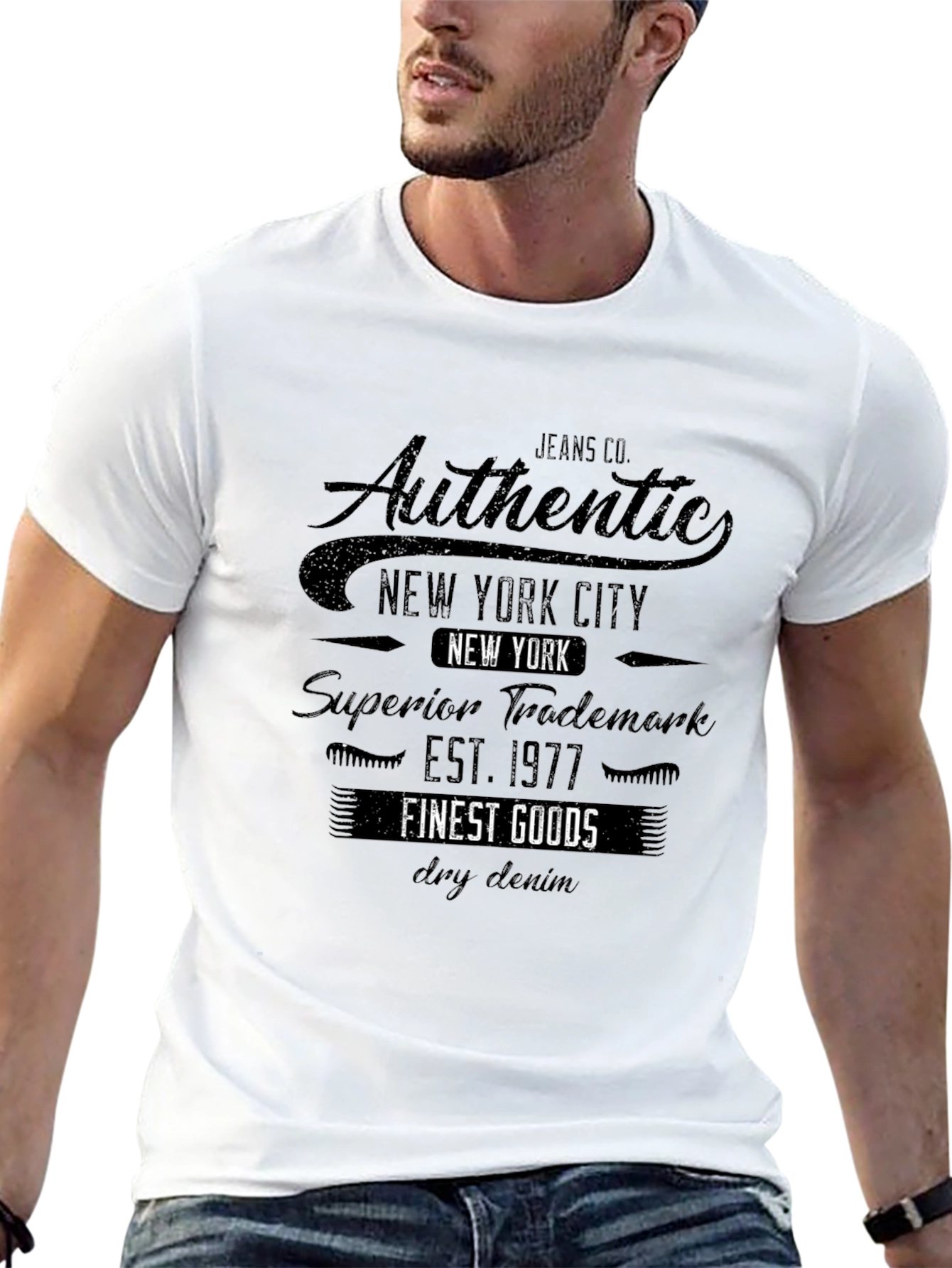 Authentic New York City Mens Graphic T-Shirt