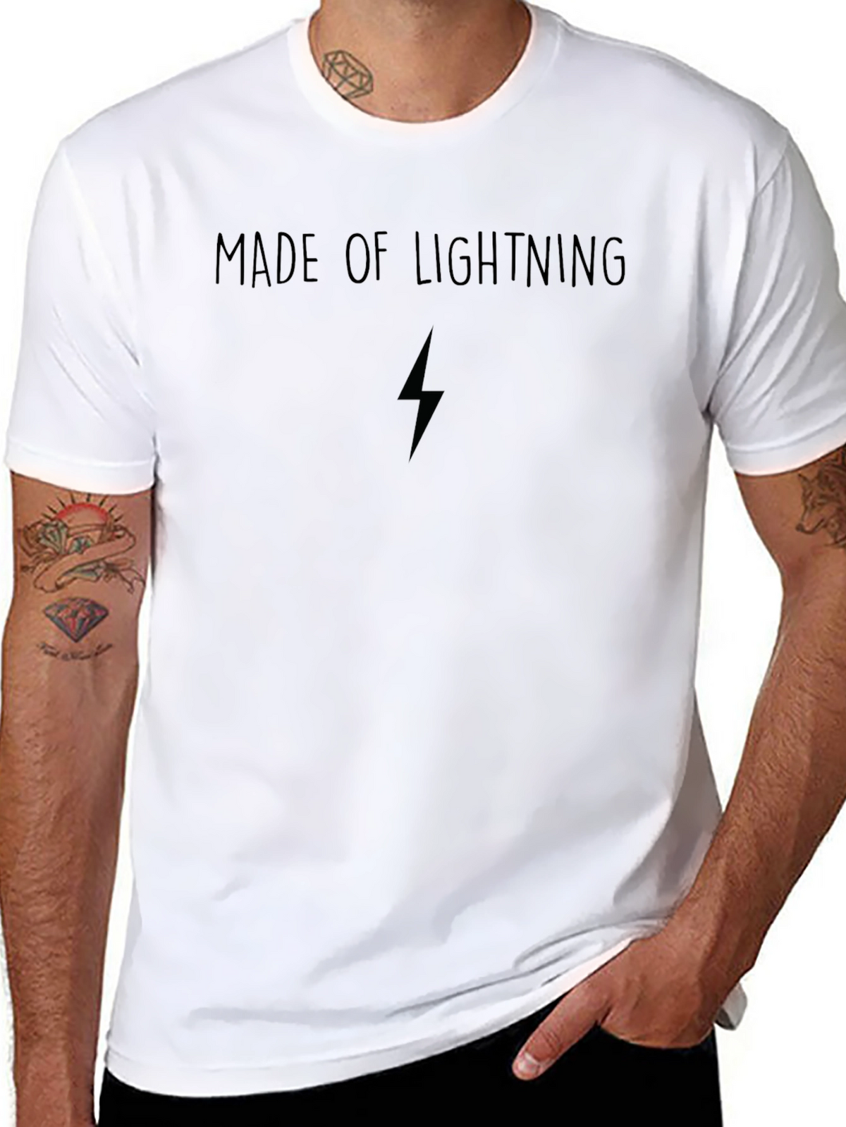 Made of Lightning Black T-Shirt
