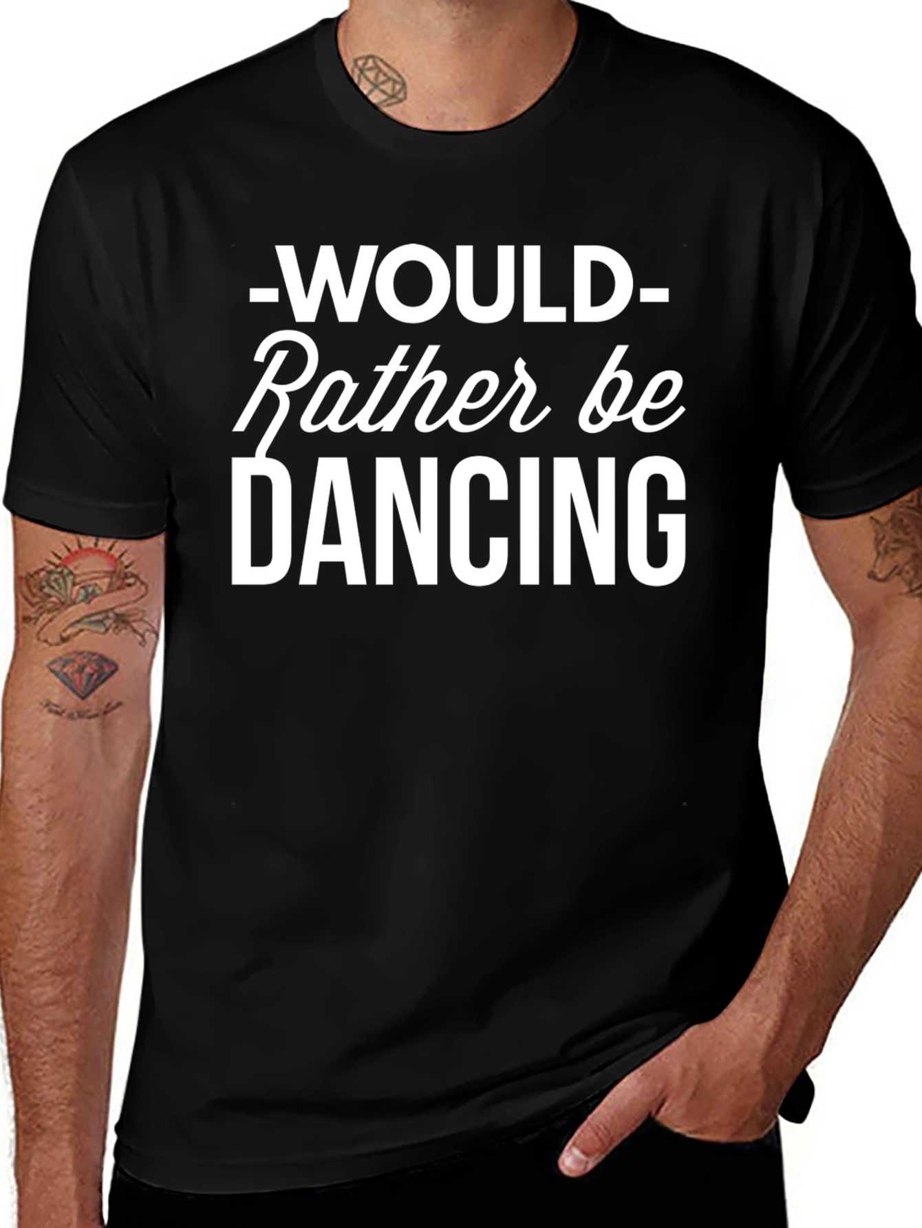 Would Rather Be Dancing Tee - Black