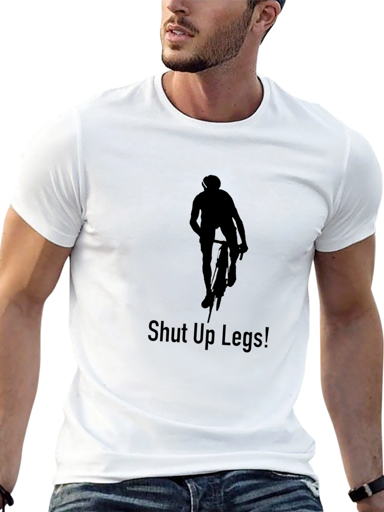 Cyclist Silhouette T-Shirt - Shut Up Legs!