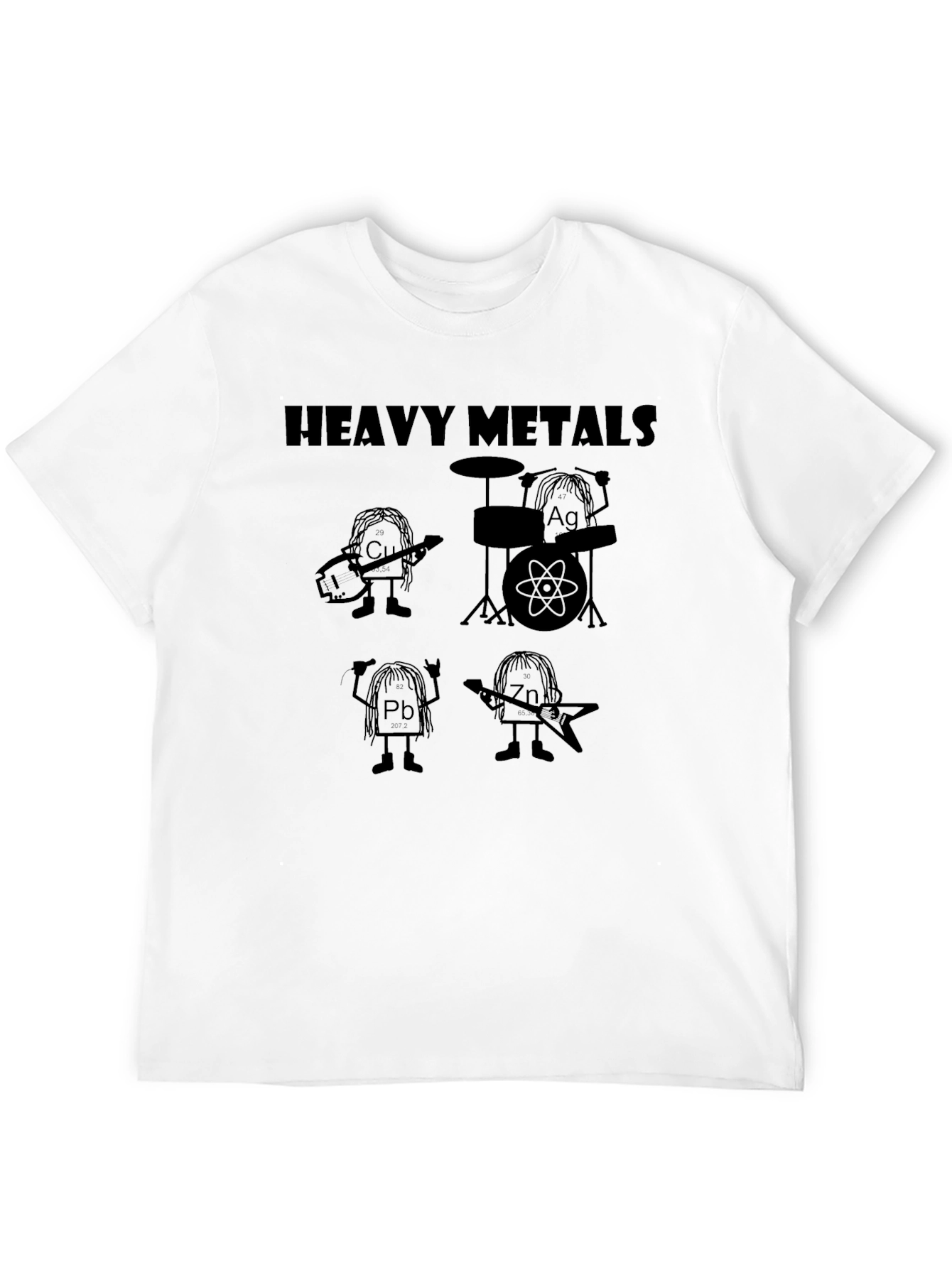 Heavy Metals Chemistry Pun Graphic T-Shirt