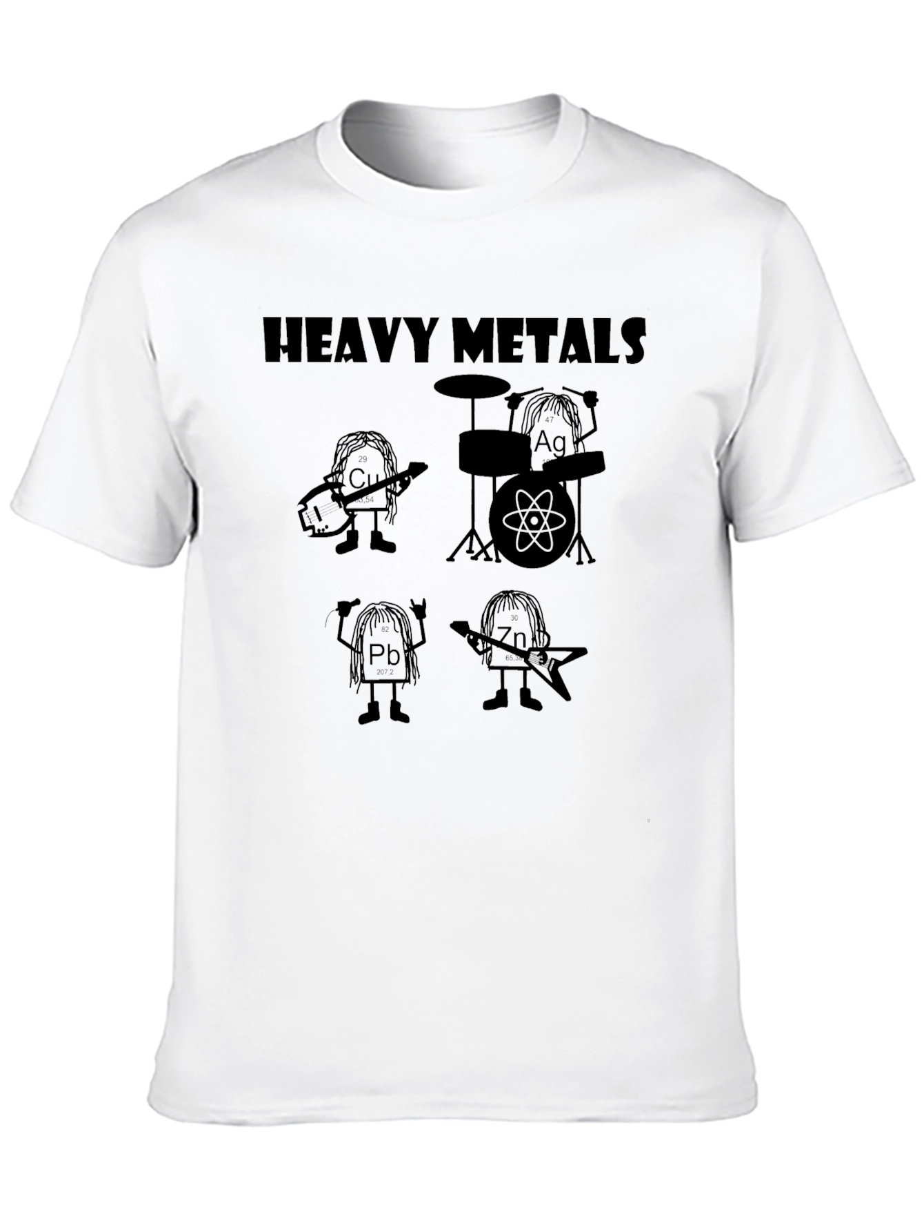 Heavy Metals Chemistry Pun Graphic T-Shirt