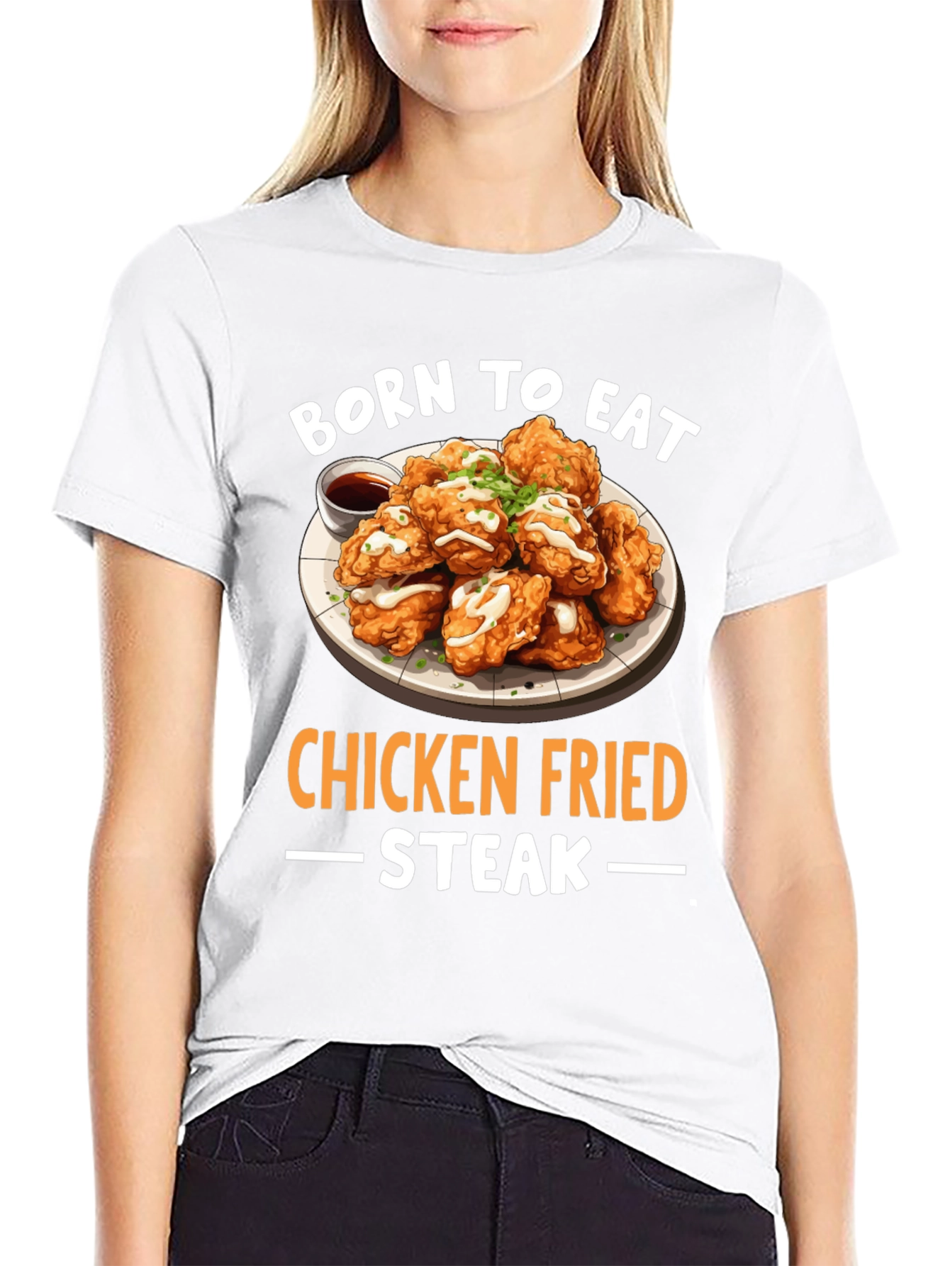Born to Eat Chicken Fried Steak T-Shirt