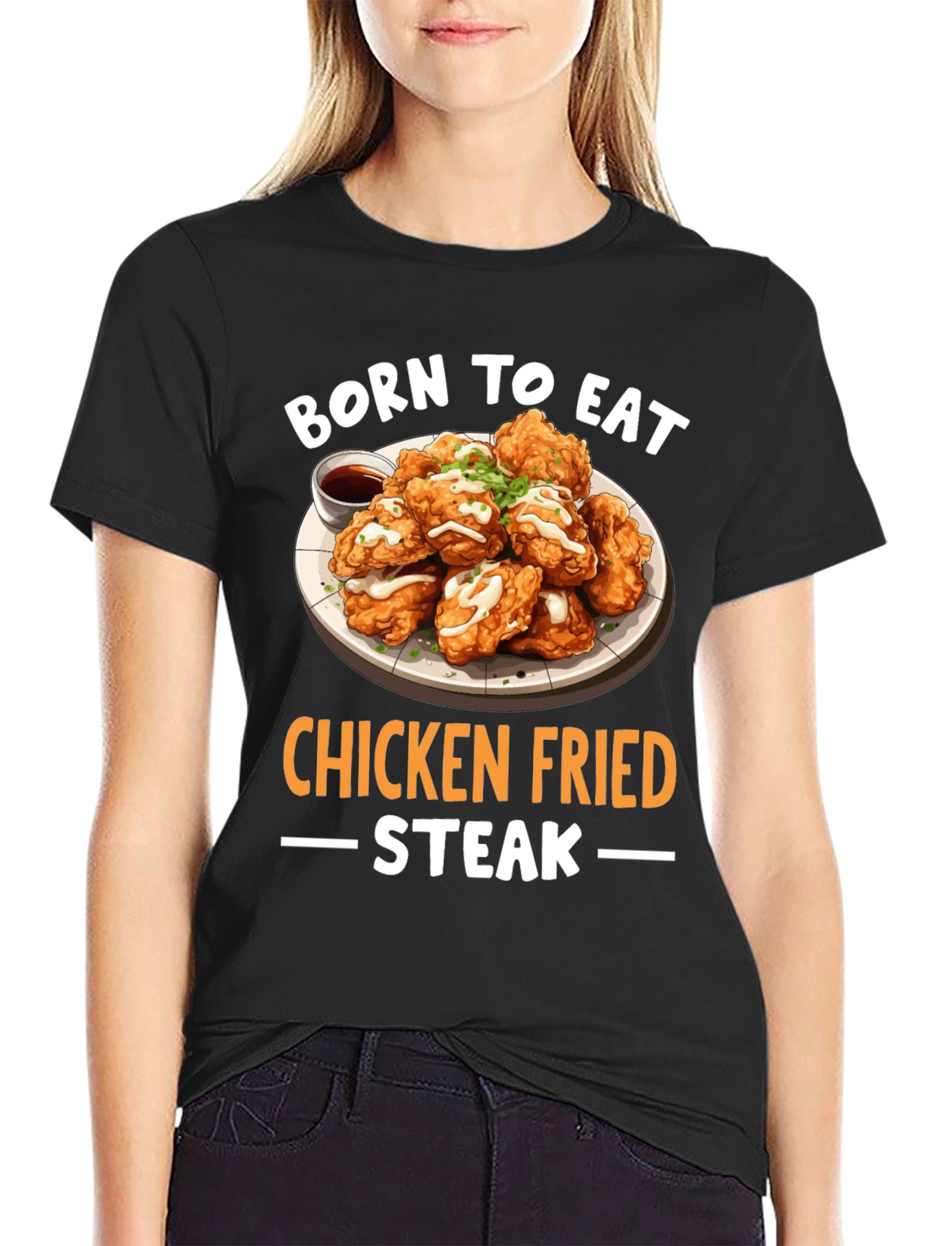Born to Eat Chicken Fried Steak T-Shirt