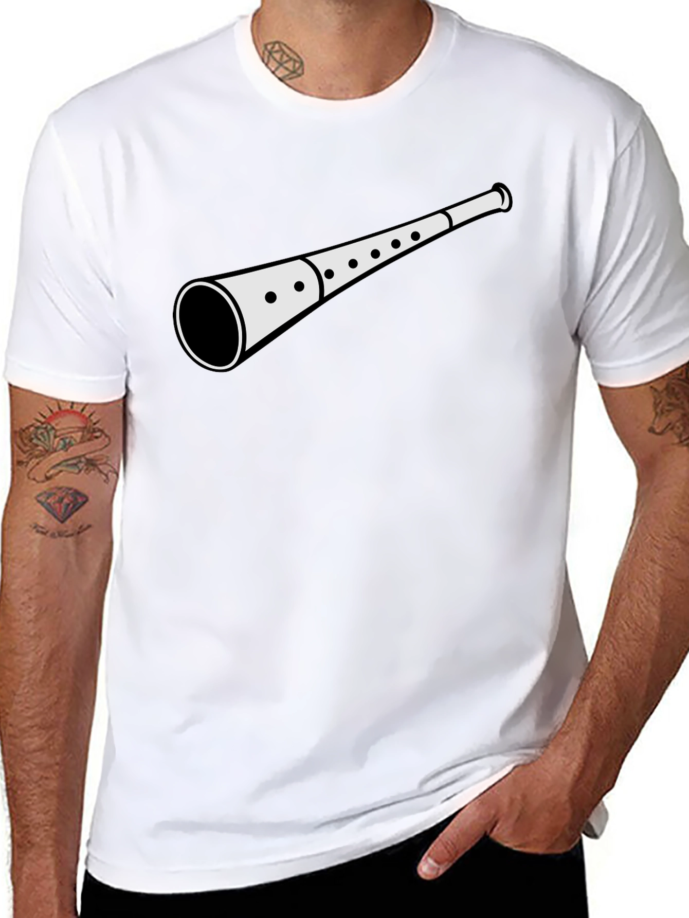 Shehnai Graphic T-Shirt - Musical Instrument Tee