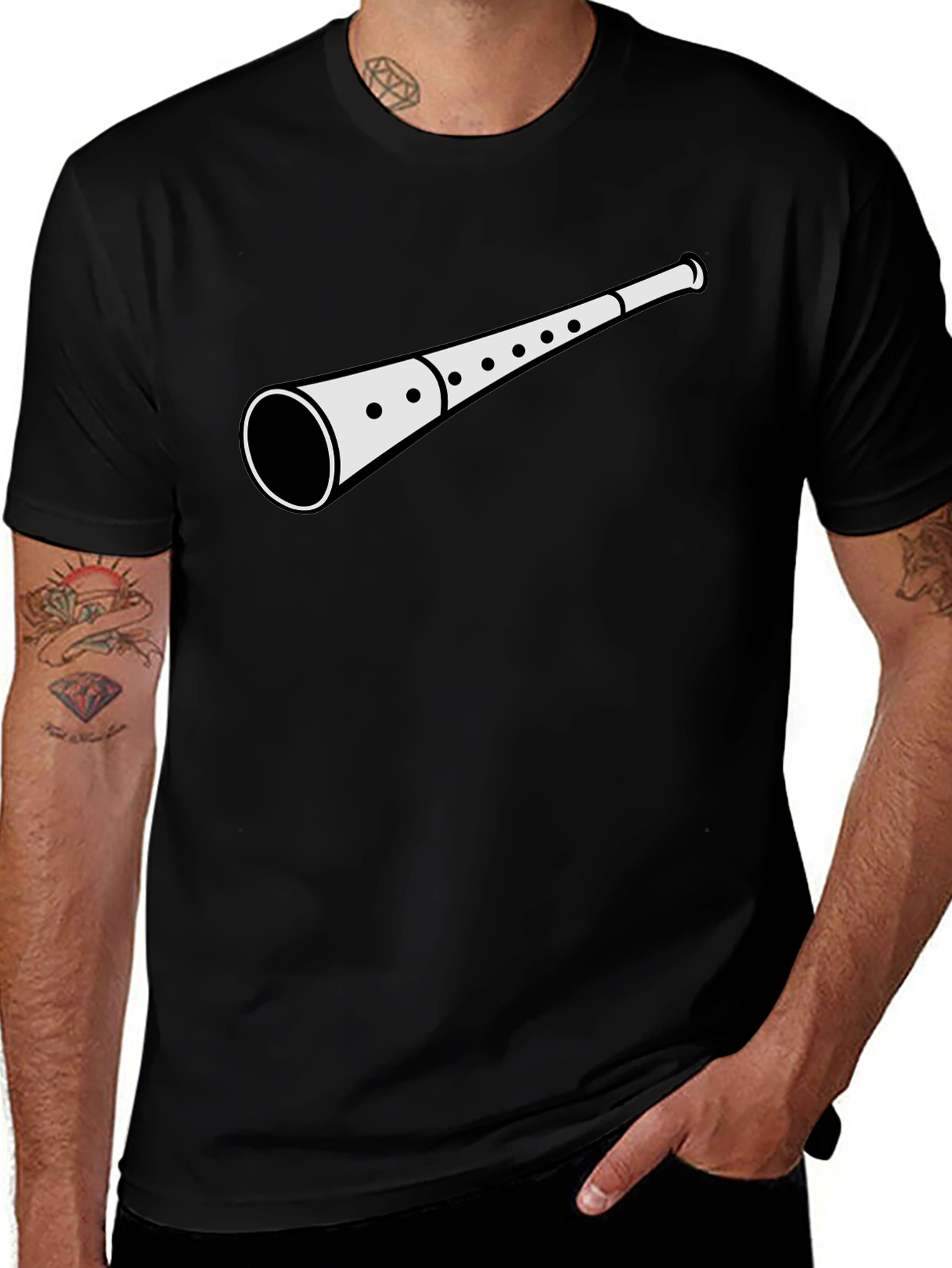 Shehnai Graphic T-Shirt - Musical Instrument Tee