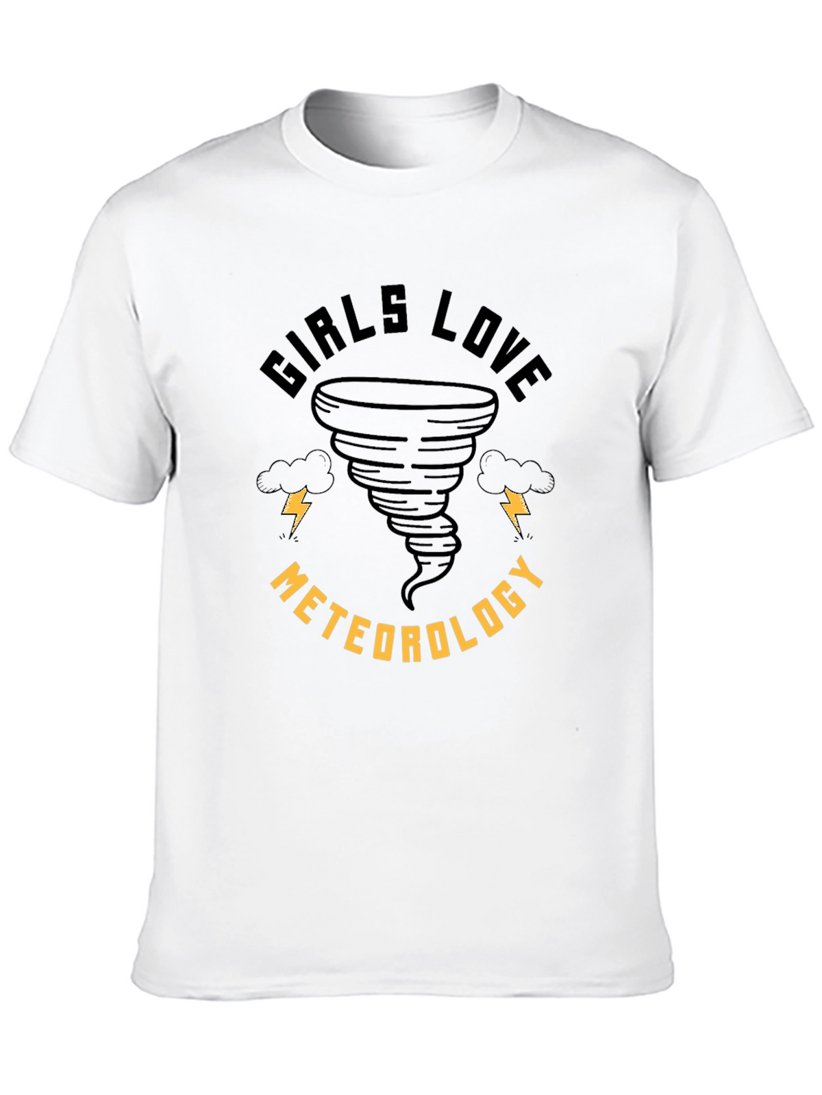 Girls Love Meteorology T-Shirt - Tornado Design