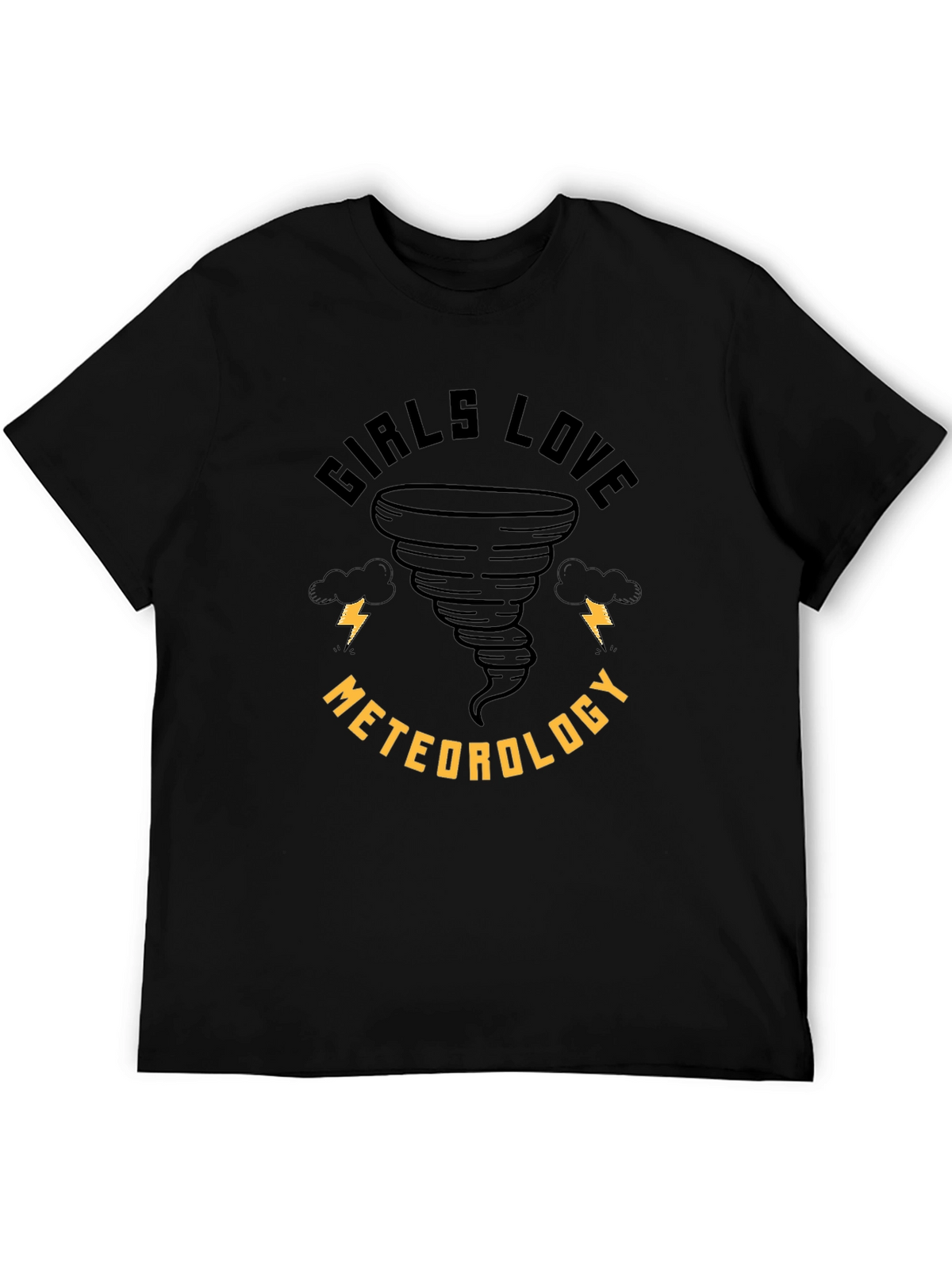 Girls Love Meteorology T-Shirt - Tornado Design