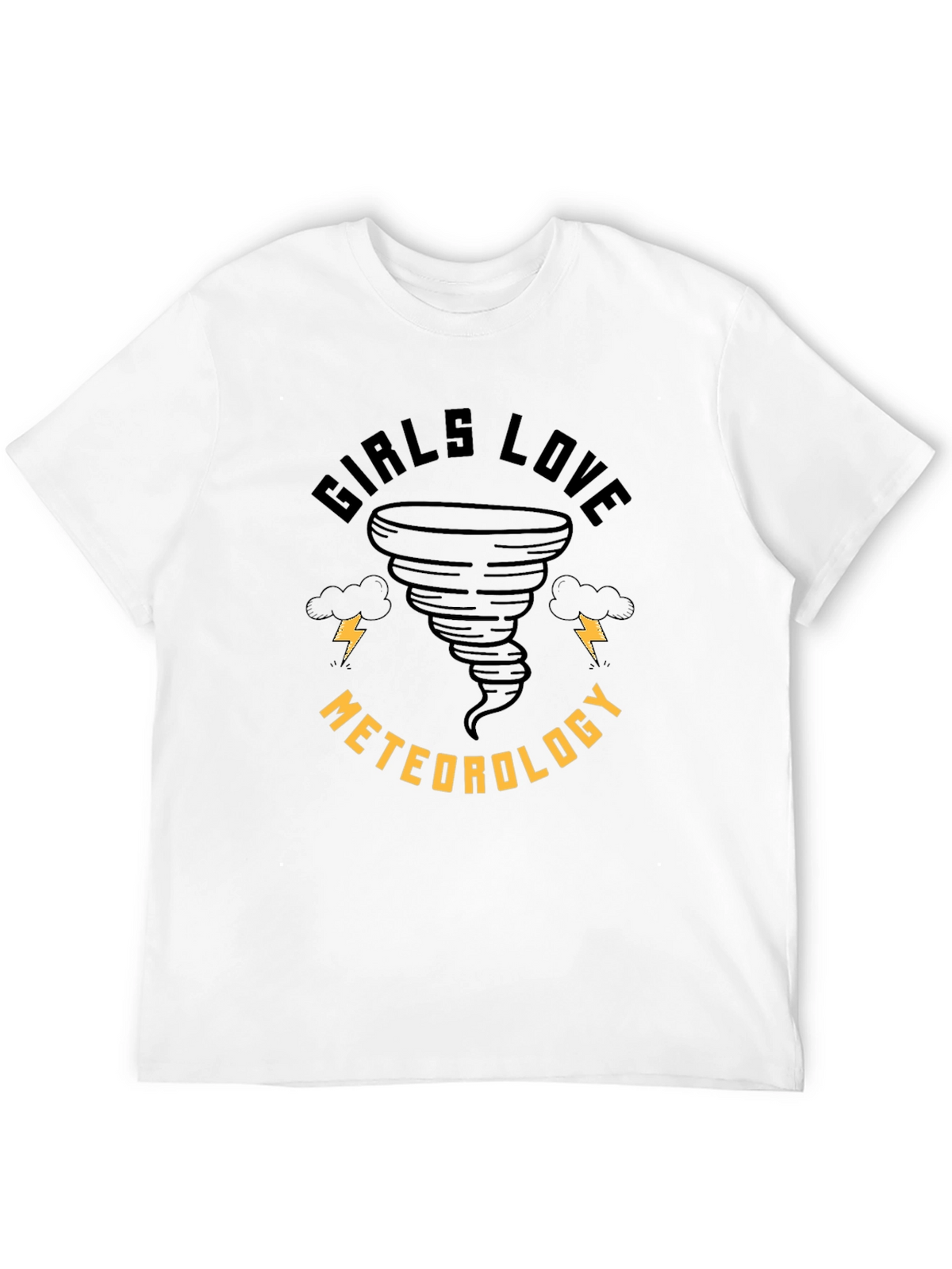 Girls Love Meteorology T-Shirt - Tornado Design
