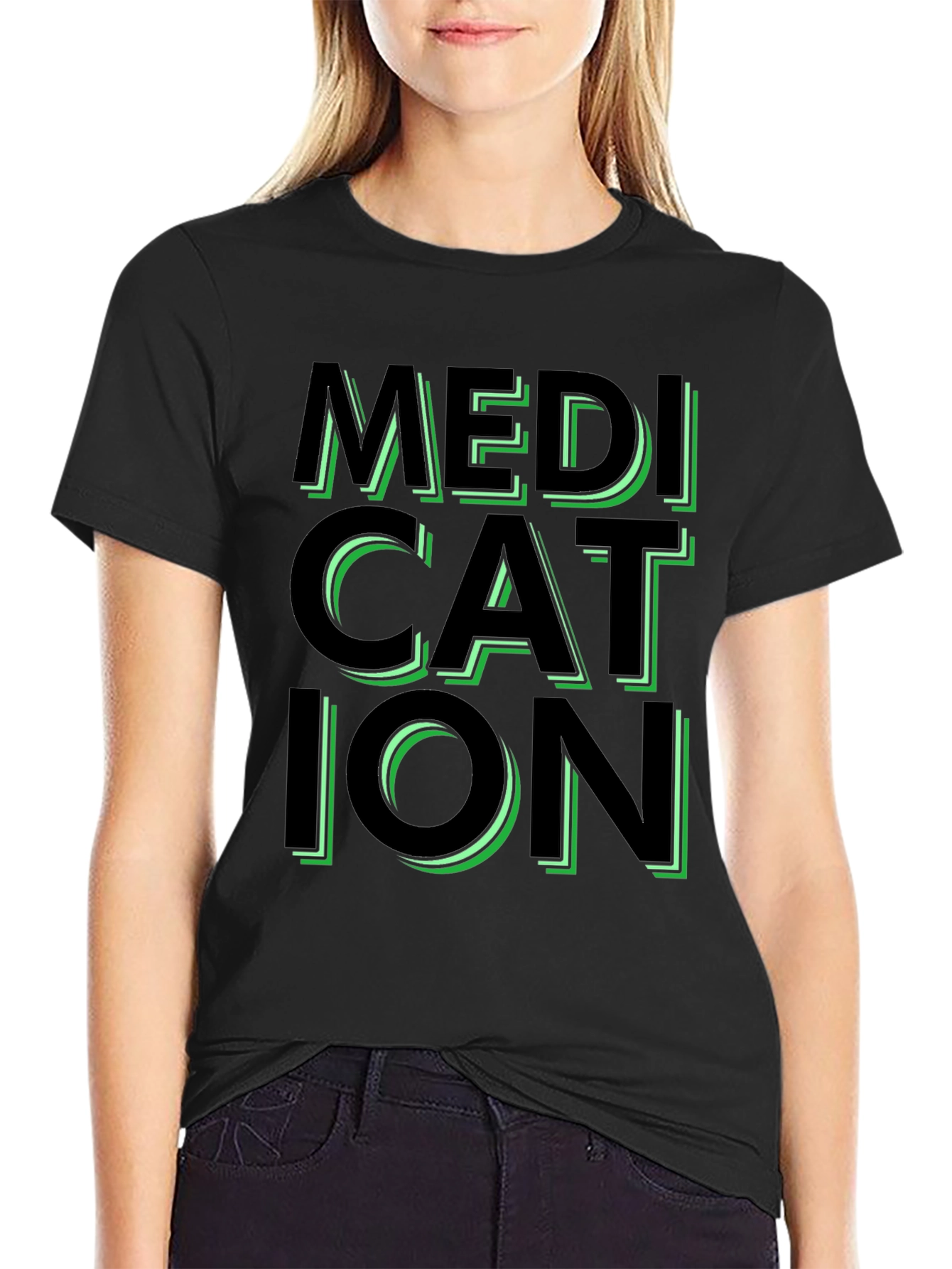 Medication Graphic Tee - Trendy Statement Shirt