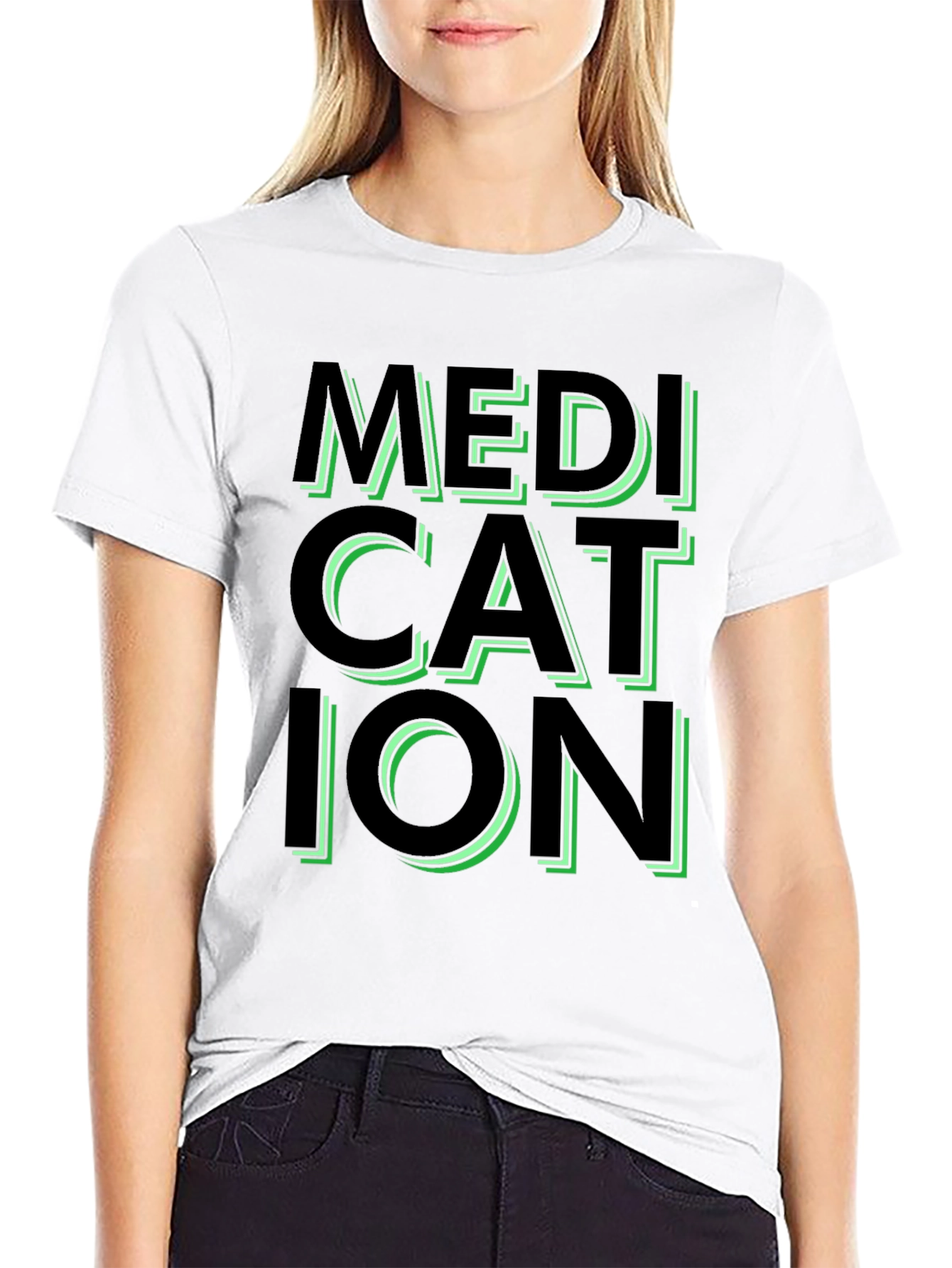 Medication Graphic Tee - Trendy Statement Shirt