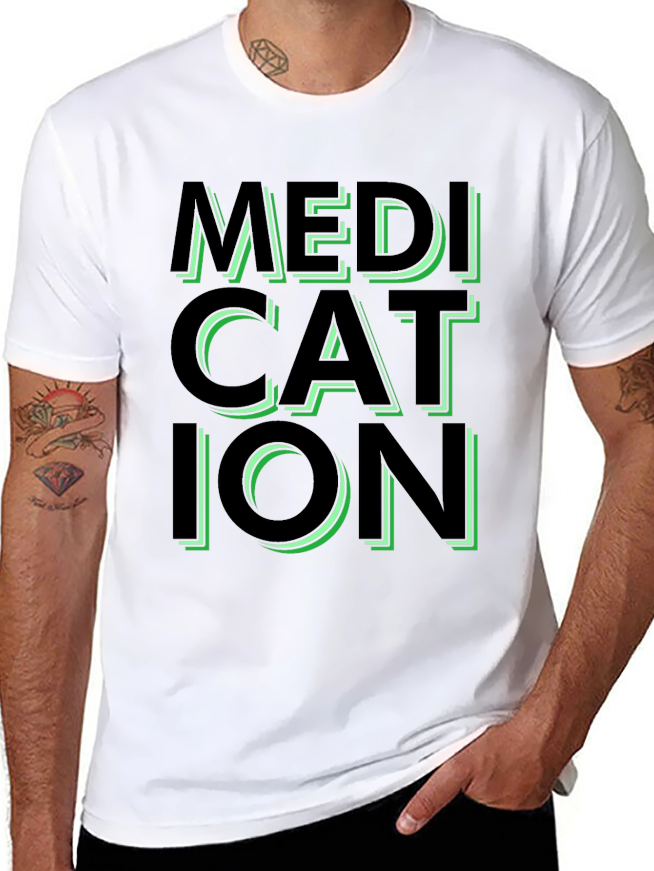 Medication Graphic Tee - Trendy Statement Shirt