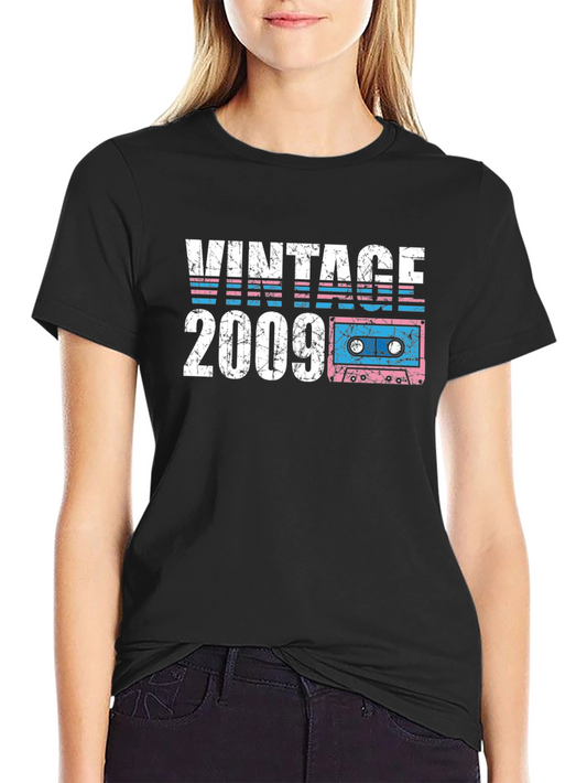 Vintage 2009 Cassette Tape Graphic T-Shirt