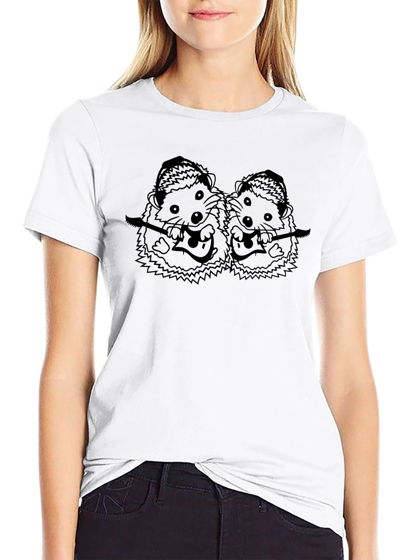Hedgehog Guitarist Graphic Tee - Rock On!